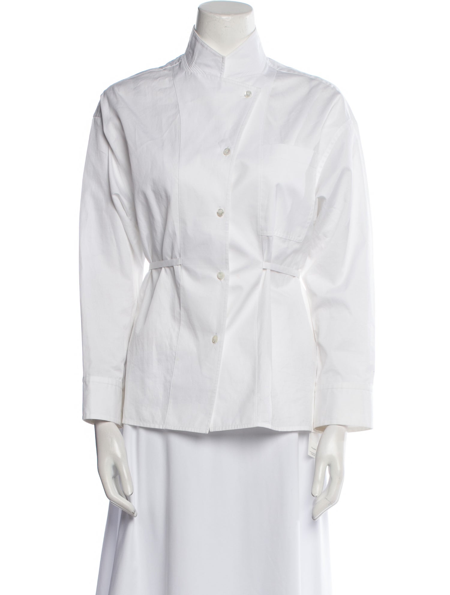 Hermès Long Sleeve Button-Up Top