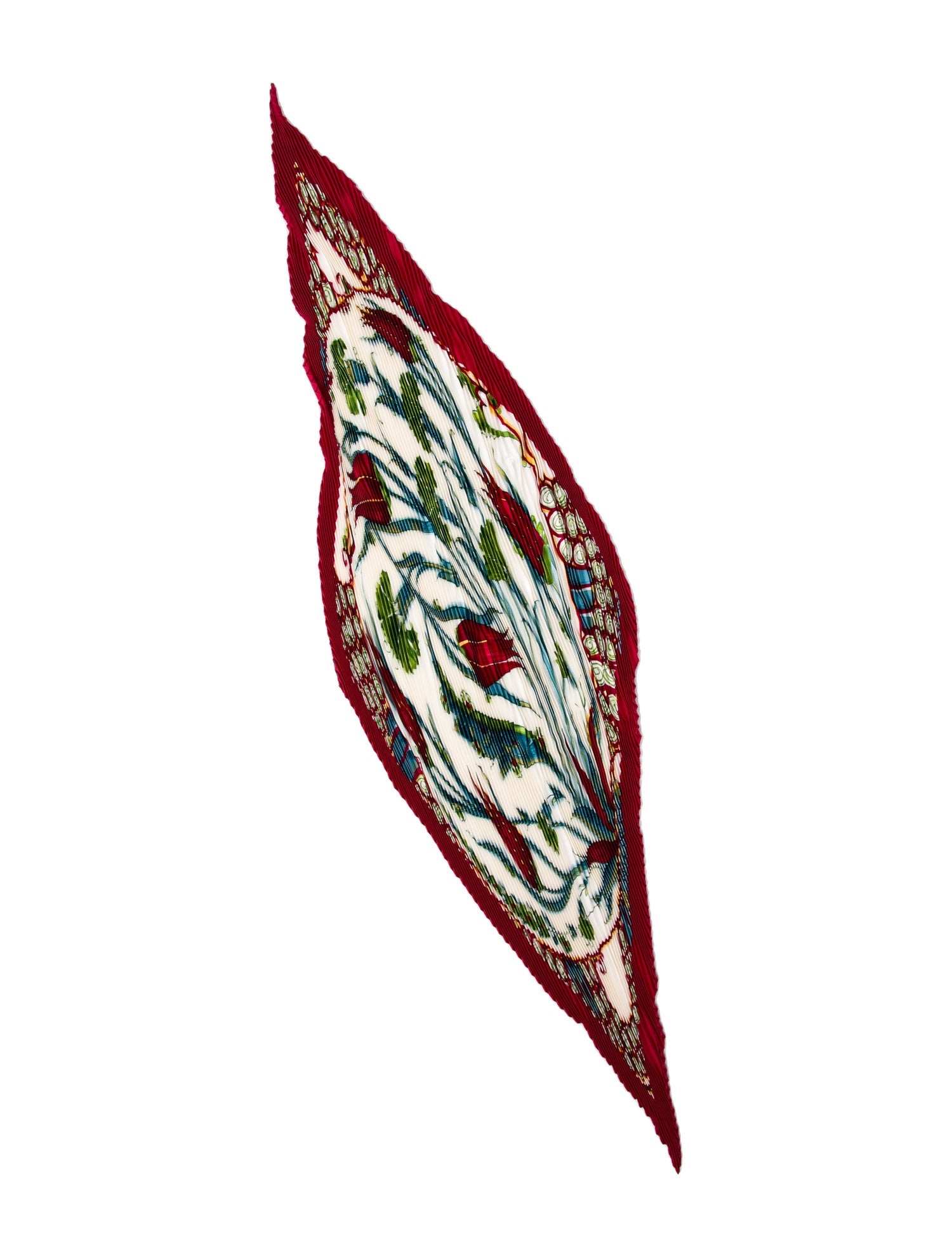 Hermès Céramique Ottomane Silk Plissé Scarf w/ Tags