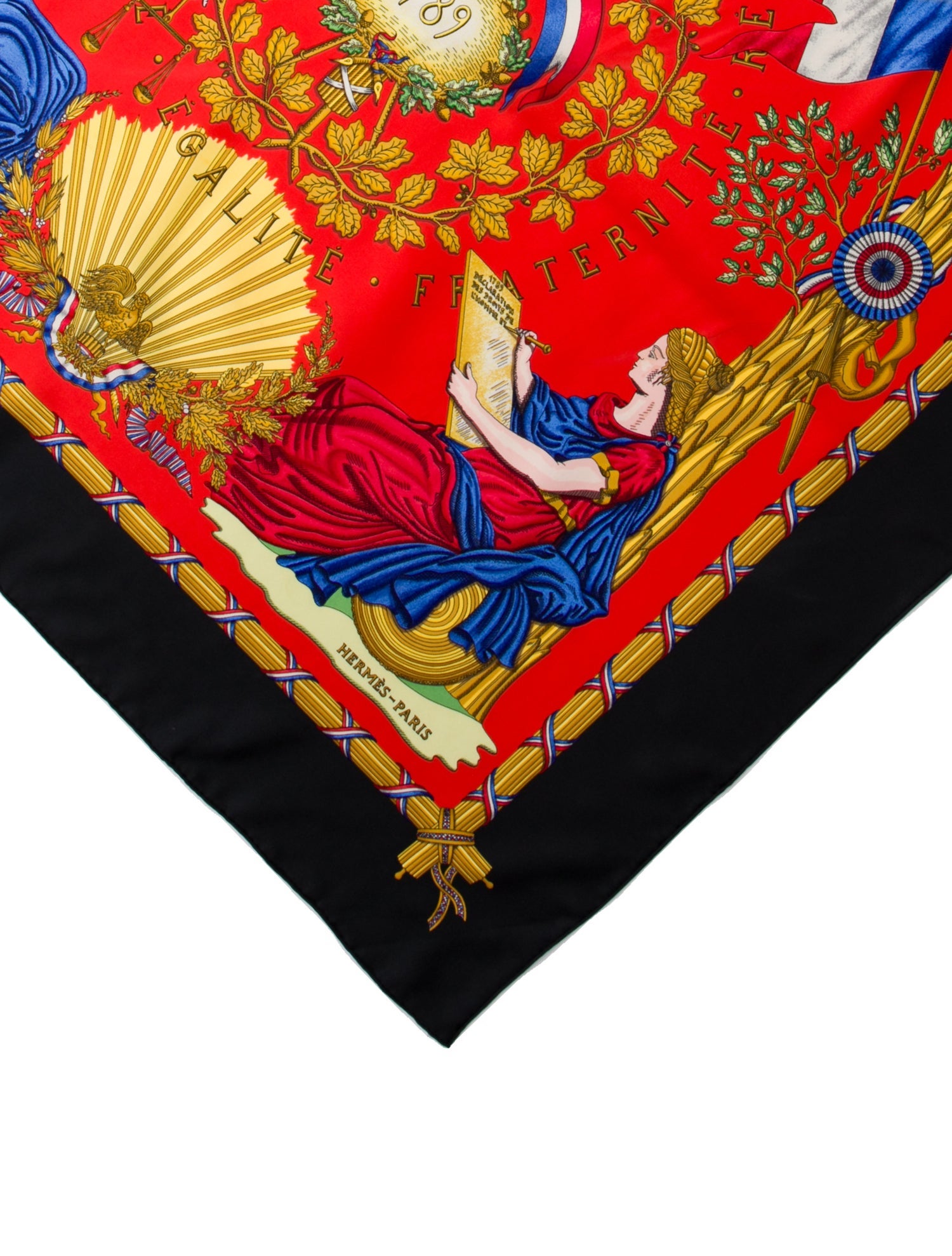 Hermès Republique Francaise Liberte Egalite Fraternite 1789 Silk Scarf