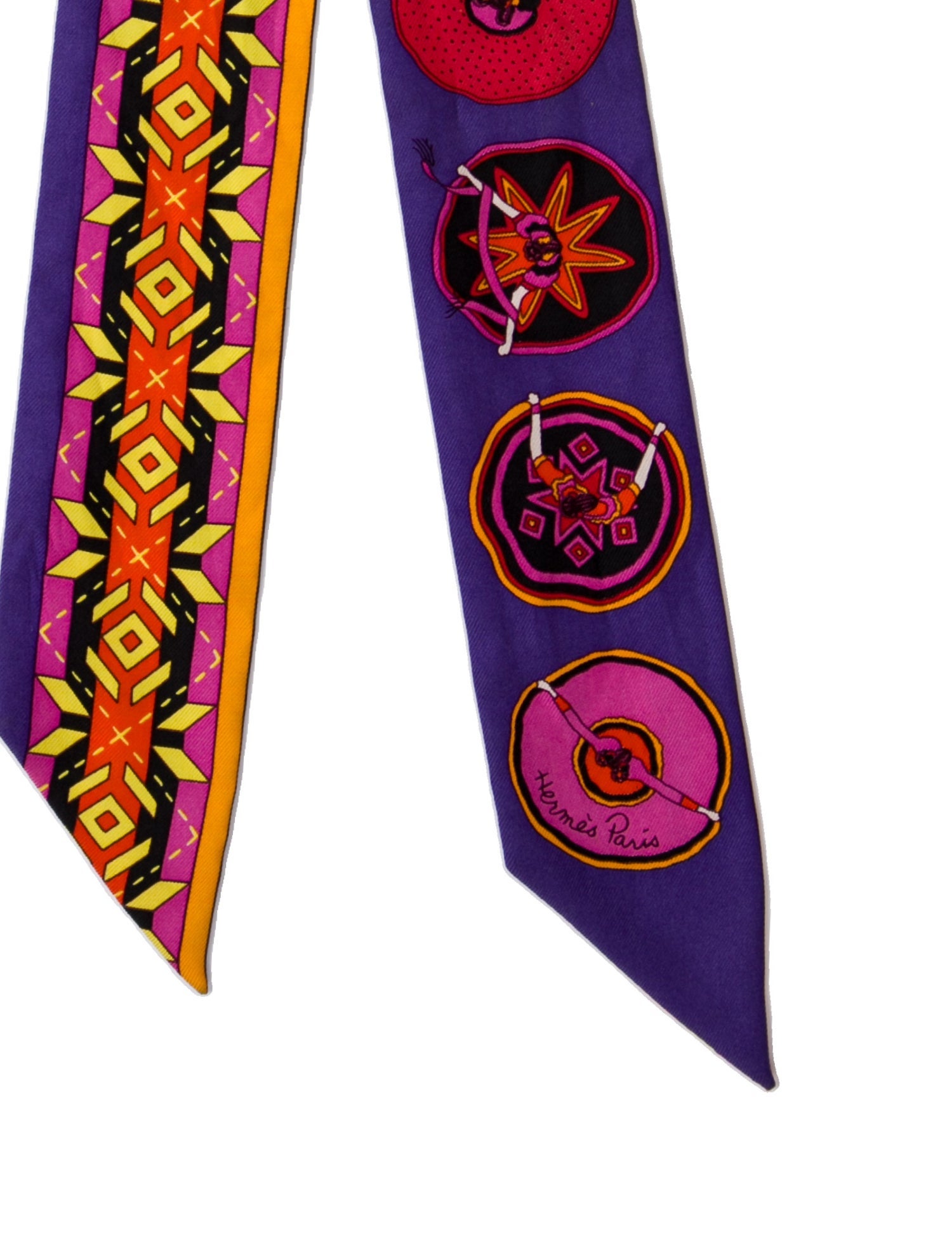 Hermès Belles du Mexique Silk Twilly Scarf