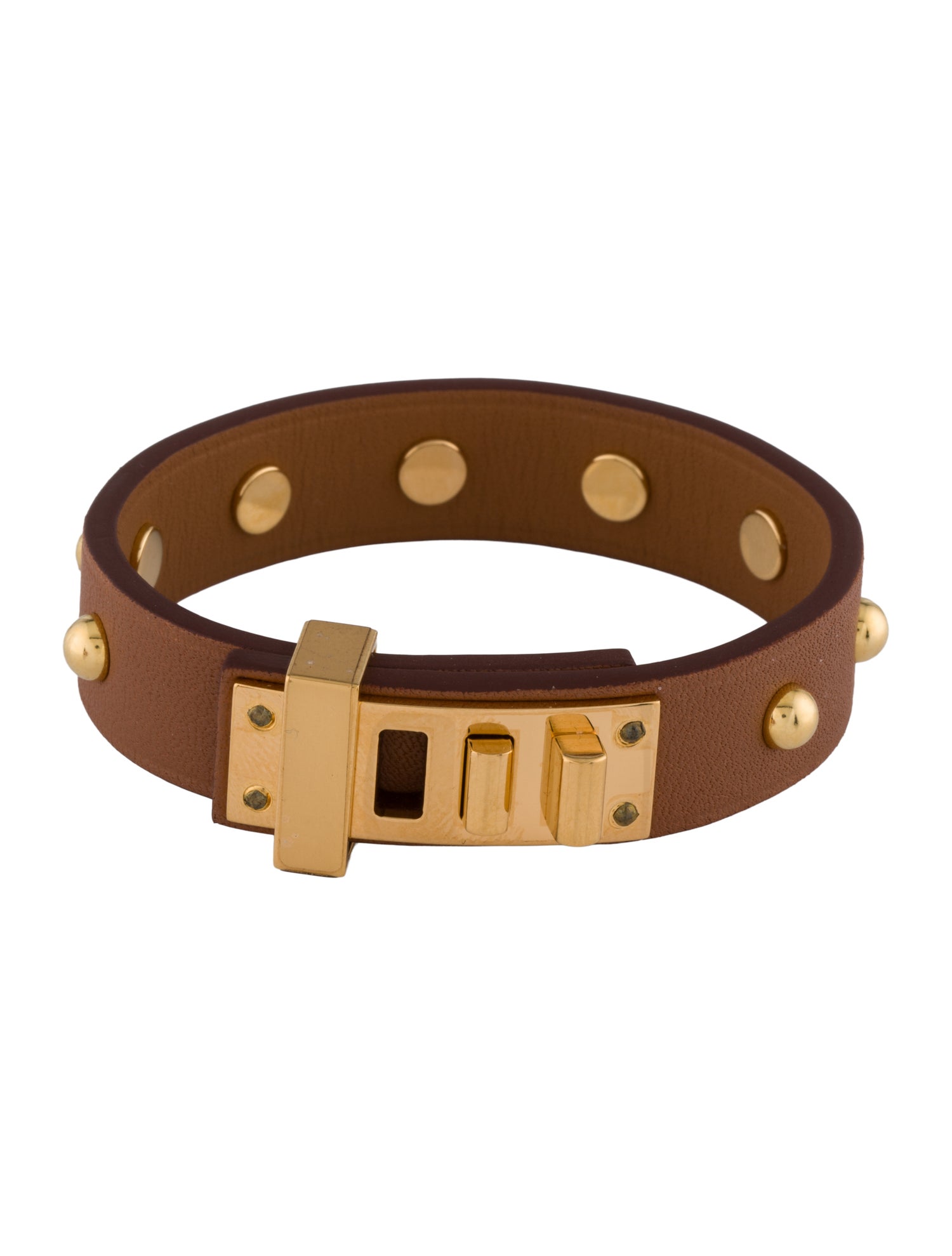 Hermès Mini Dog Clous Round Wrap Bracelet
