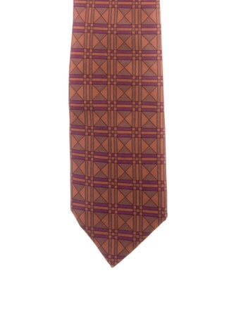 Hermès Pattern Print Tie