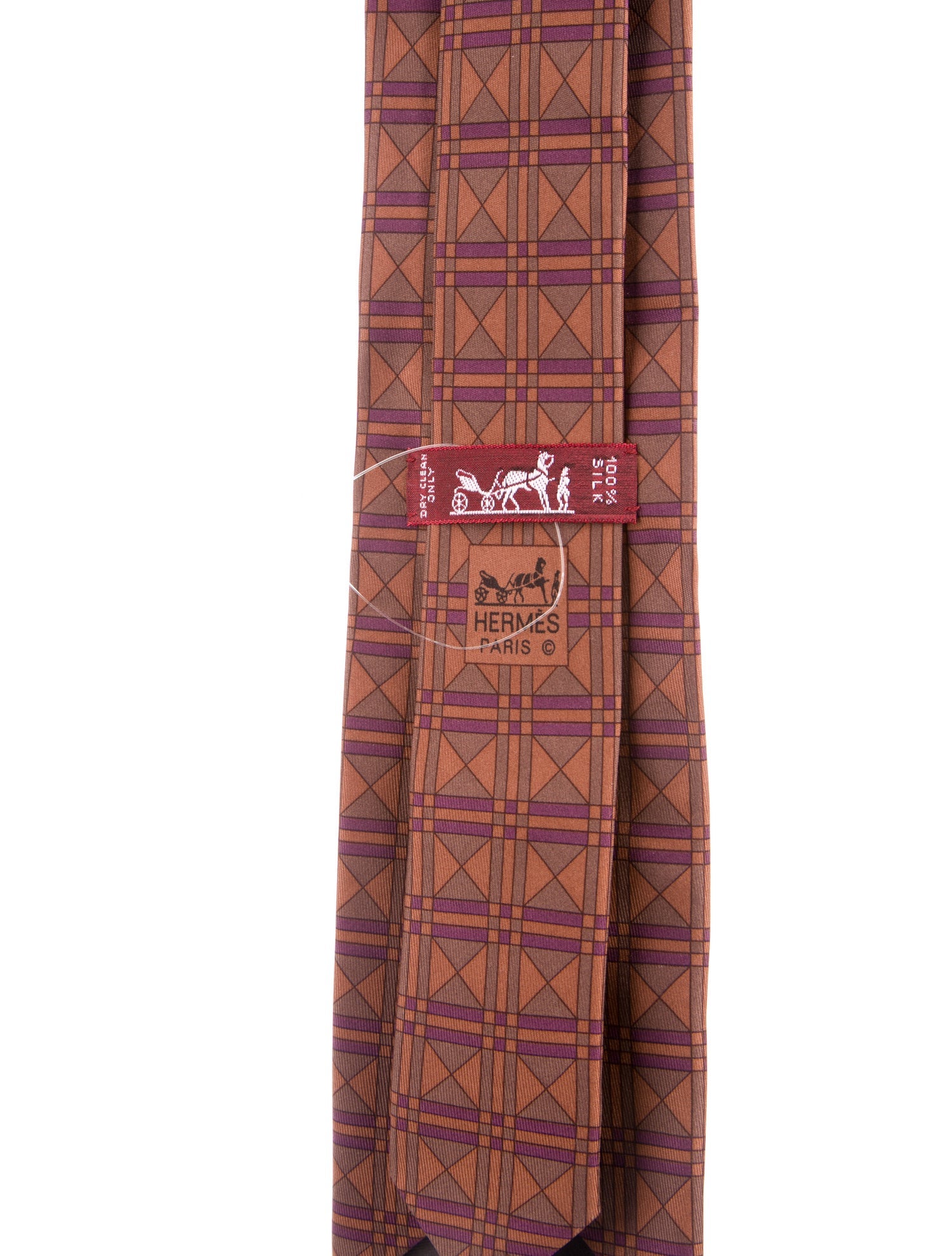Hermès Pattern Print Tie