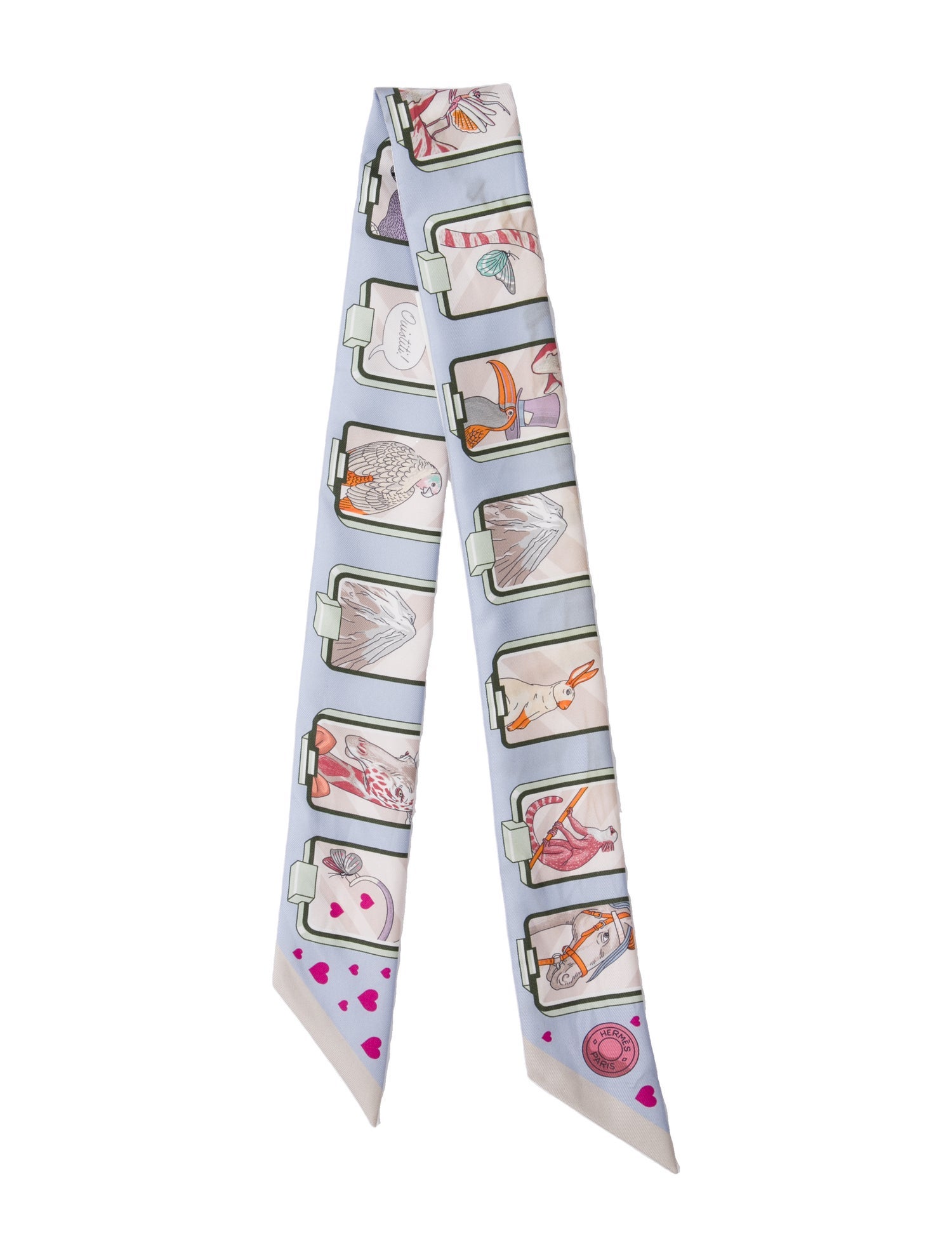 Hermès Story Silk Twilly Scarf