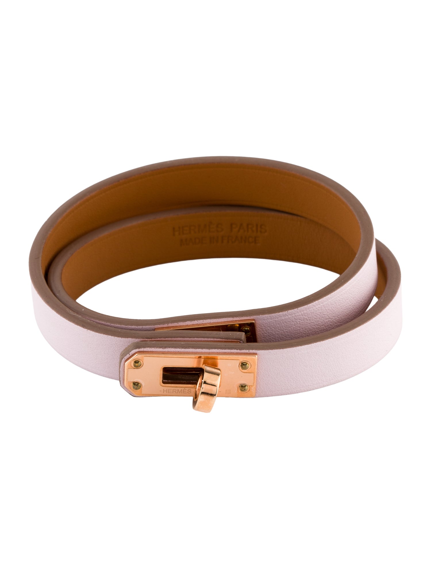 Hermès Leather Mini Kelly Double Tour Bracelet