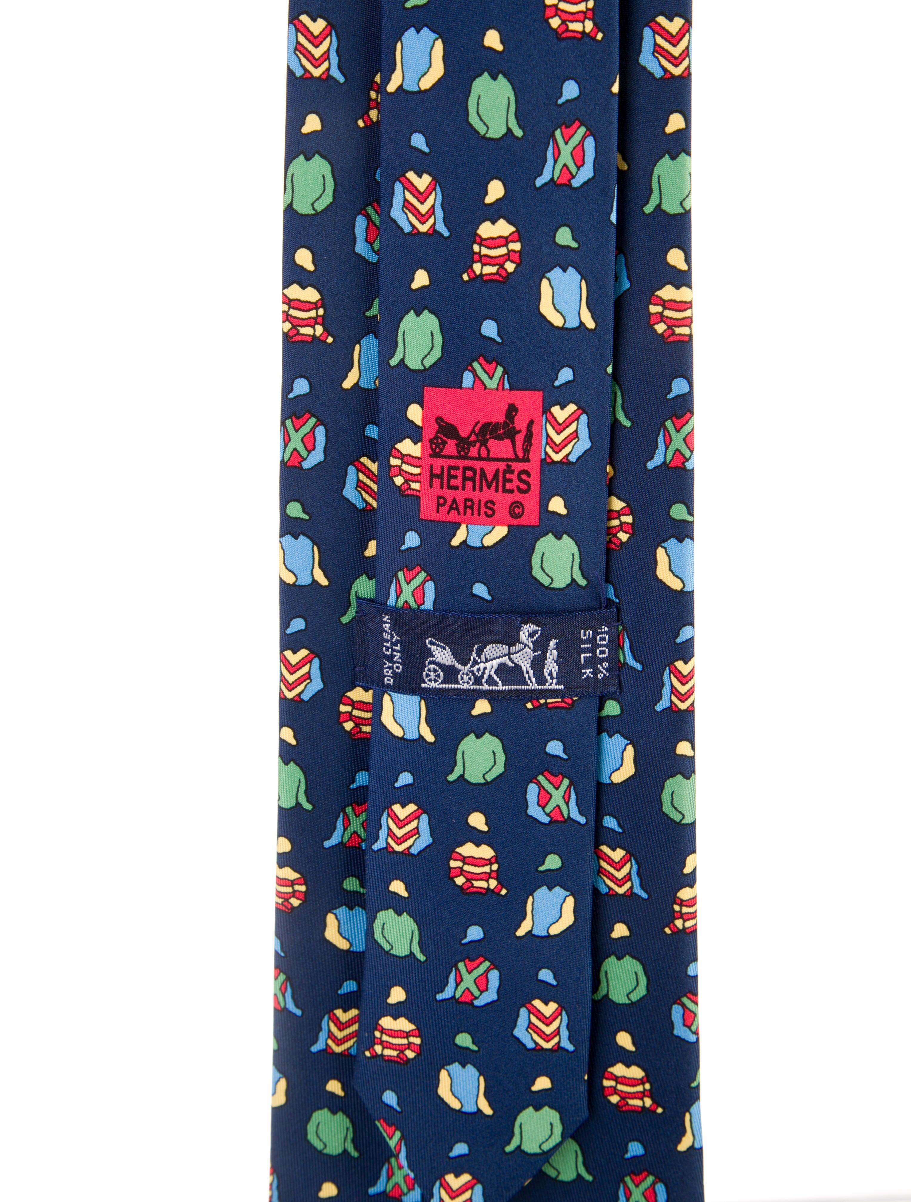 Hermès Clothing Pattern Print Tie