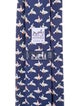 Hermès dolphin pattern print tie