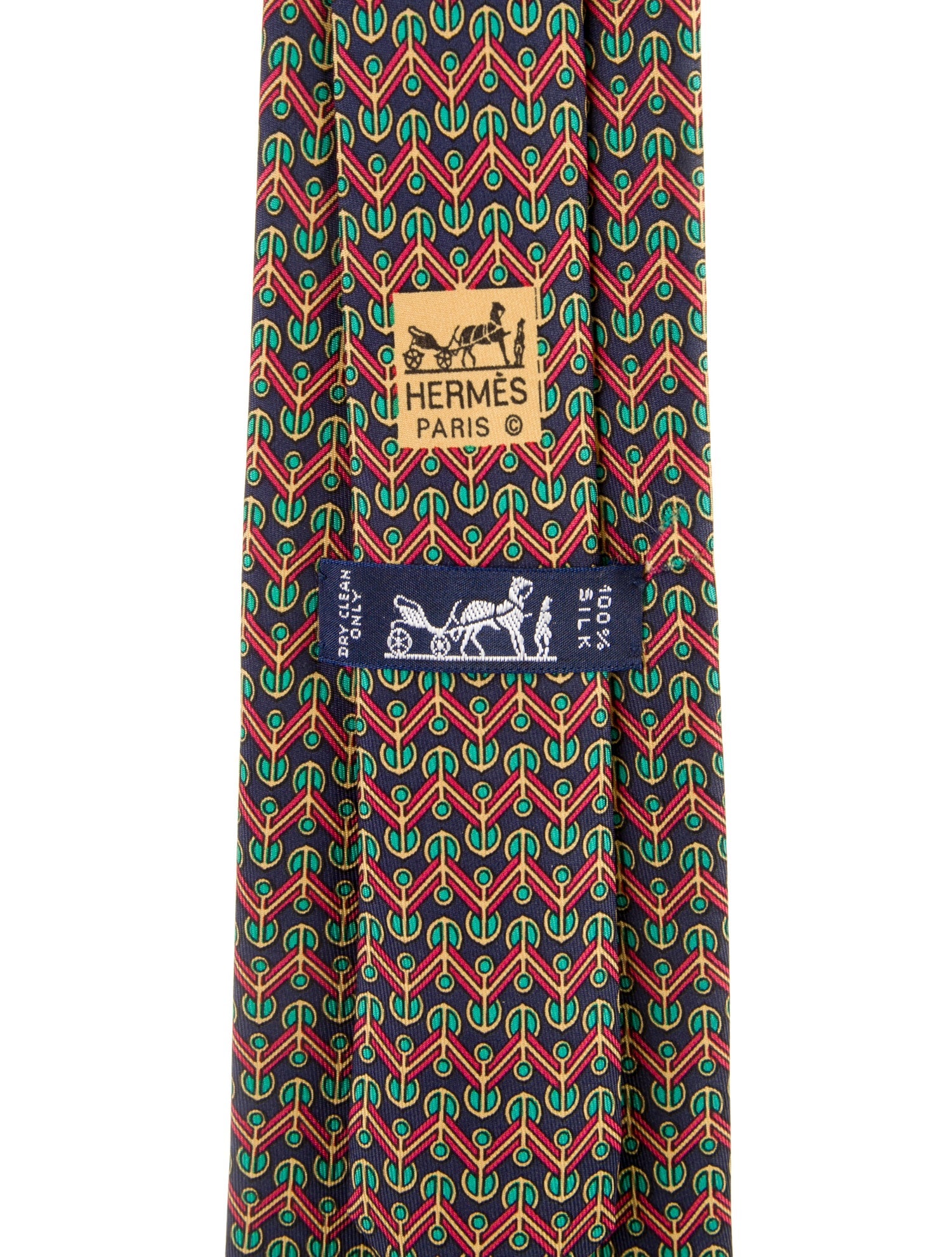 Hermès Zig Zag Shaped pattern Print