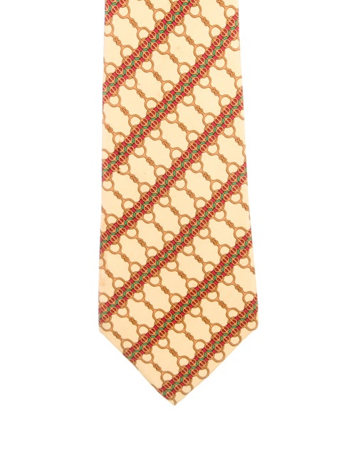 Hermès Interlocking Chain Pattern Print