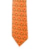 Hermès Giraffe With Pattern Print Tie