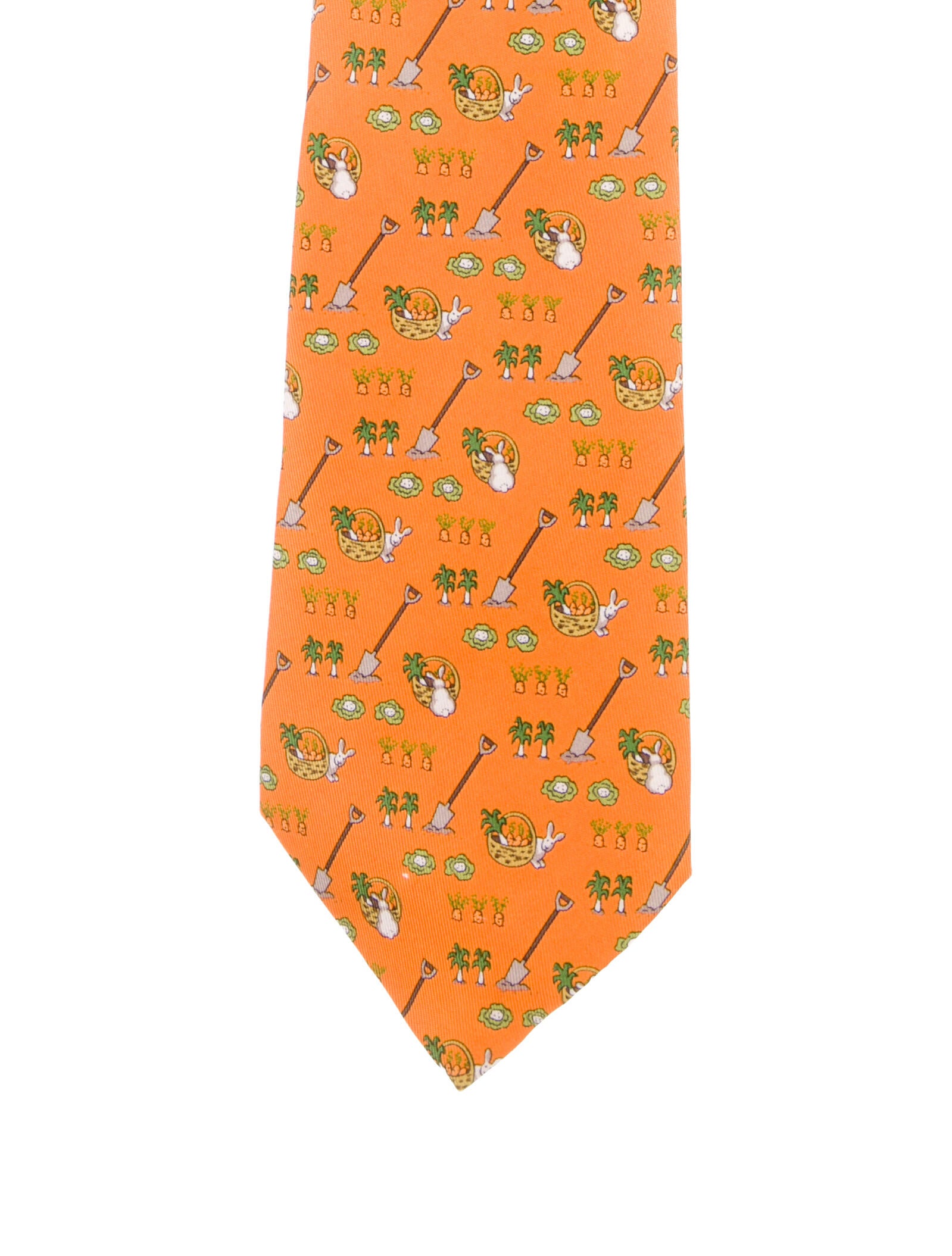 Hermès Garden Pattern print Tie