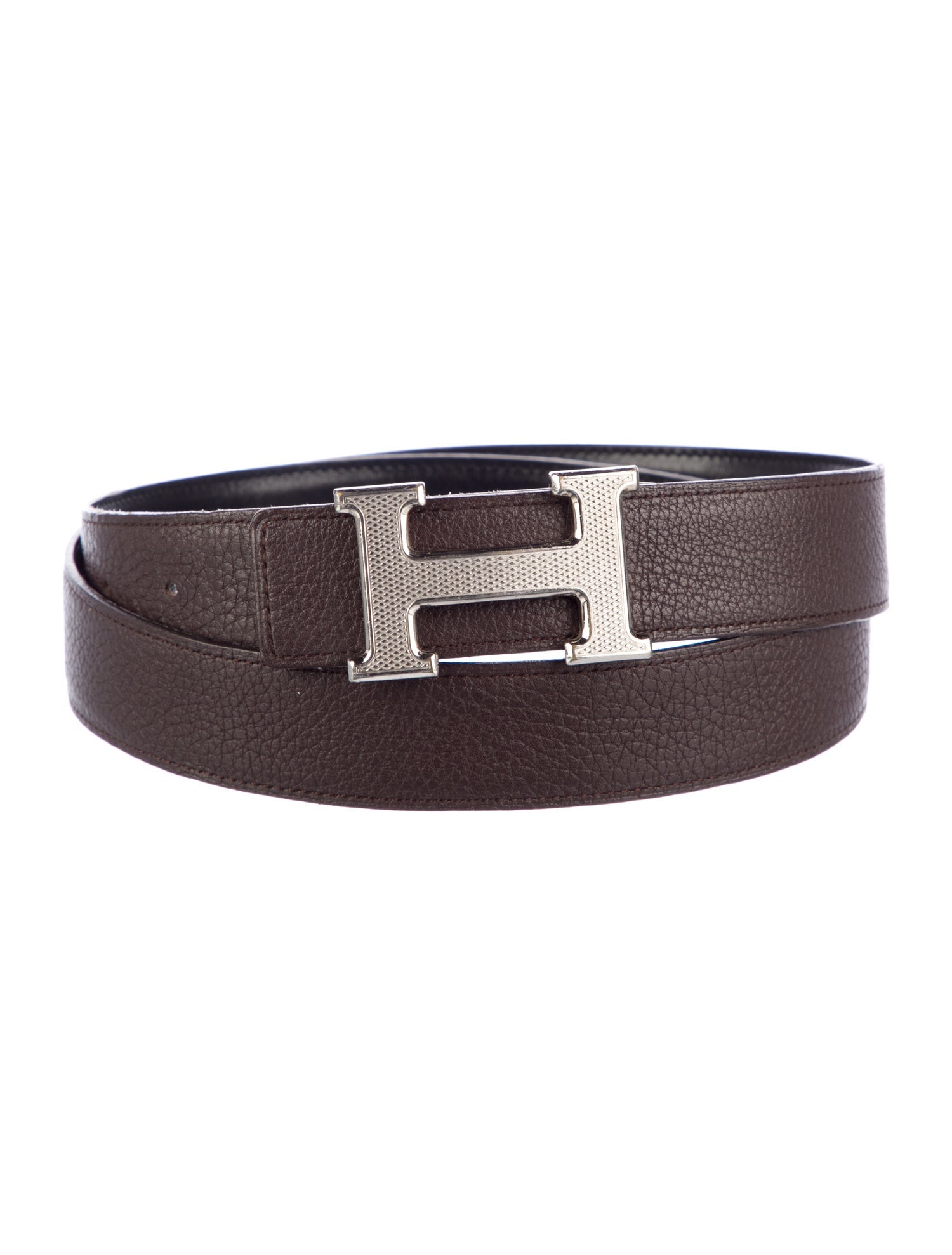 Hermès Reversible 32 mm H Guilloché Belt Kit