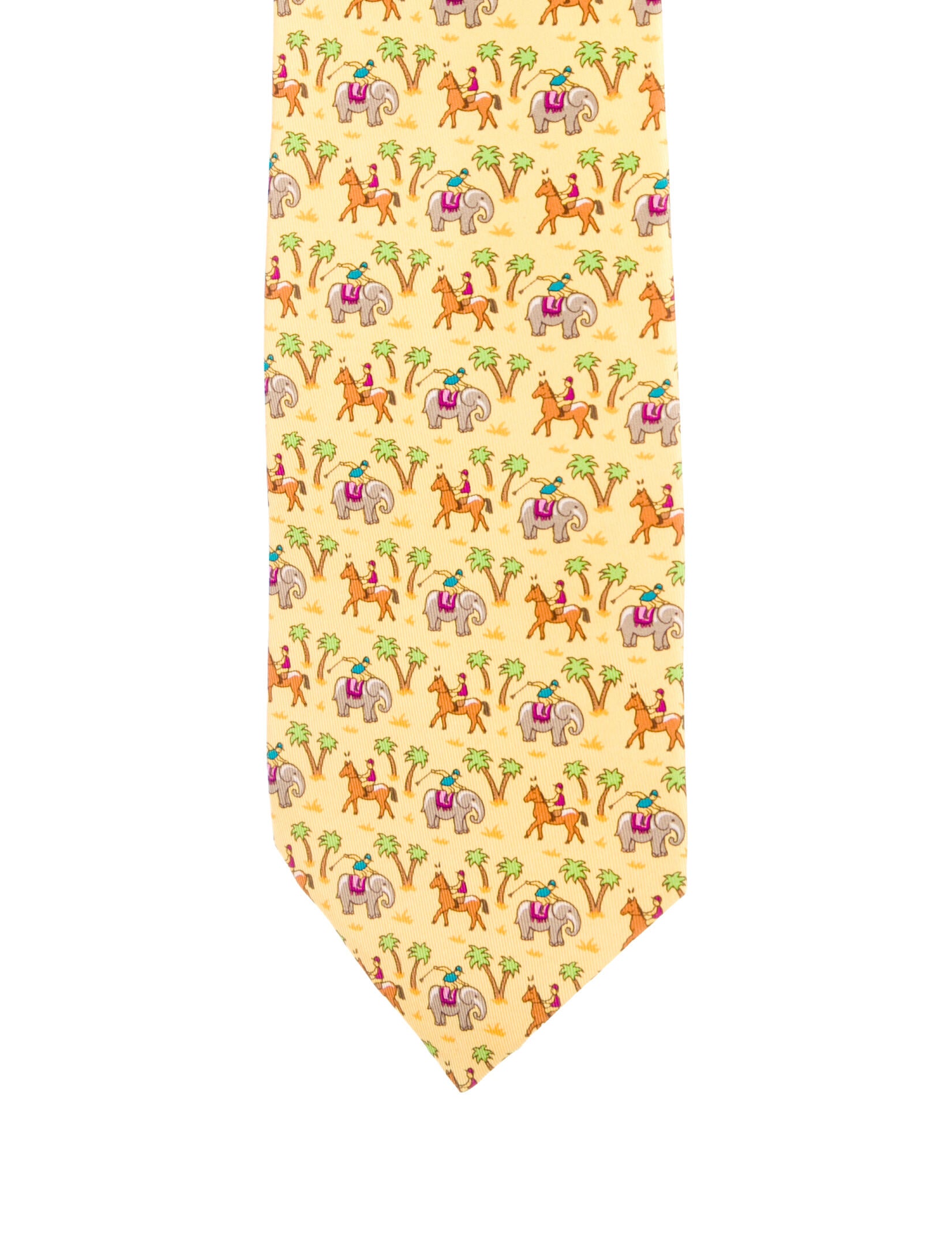 Hermès Elephant And Horse Pattern