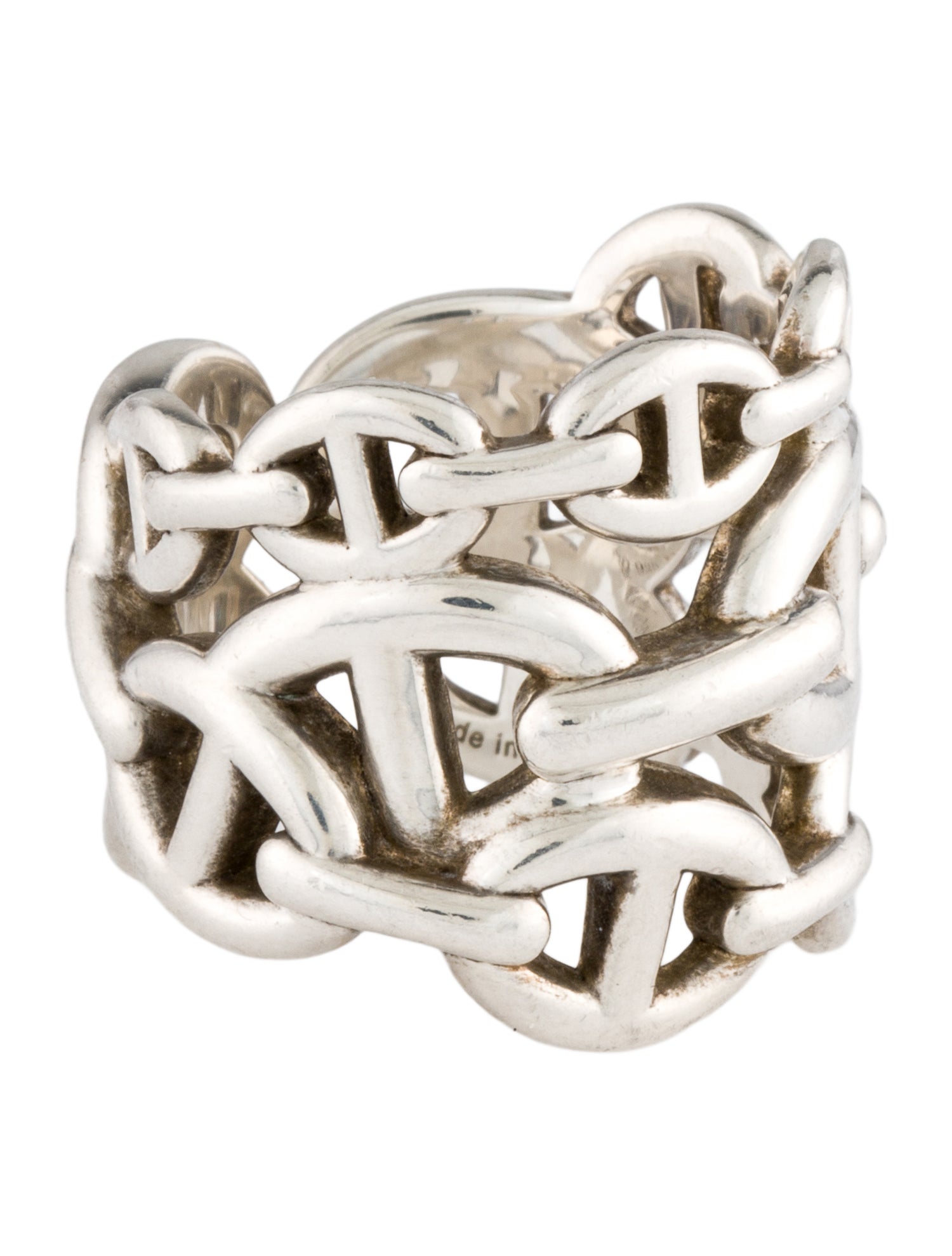 Hermès Chaine d'Ancre Enchainee Ring, Large Model