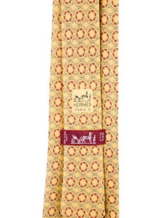 Hermès pattern print tie