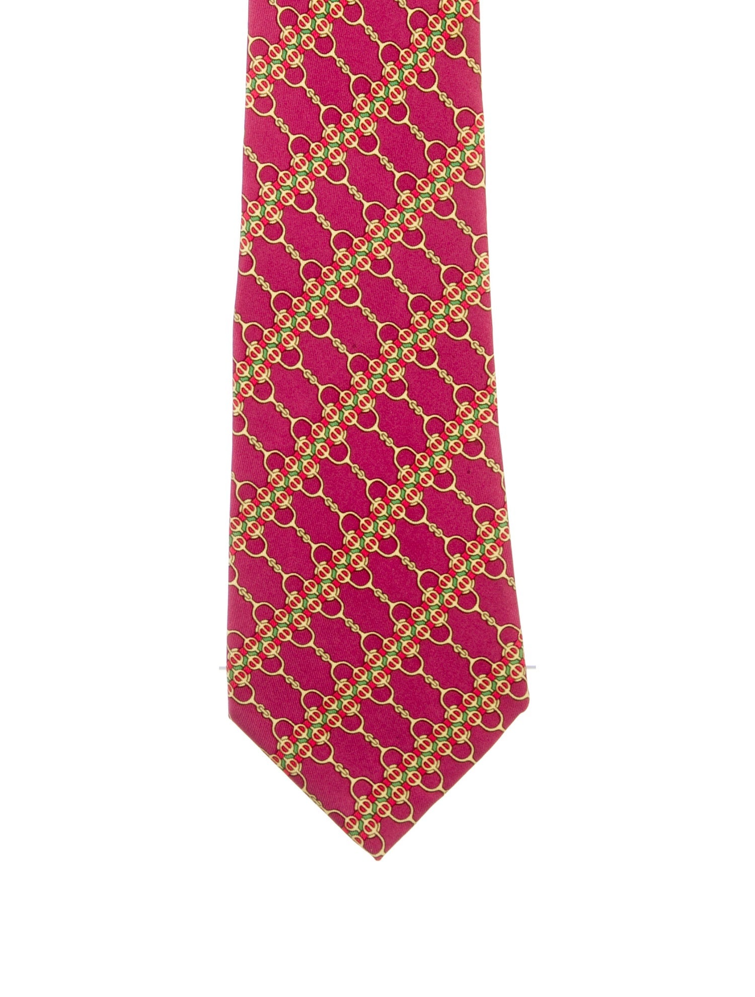 Hermès Interlocking Chain Print Tie