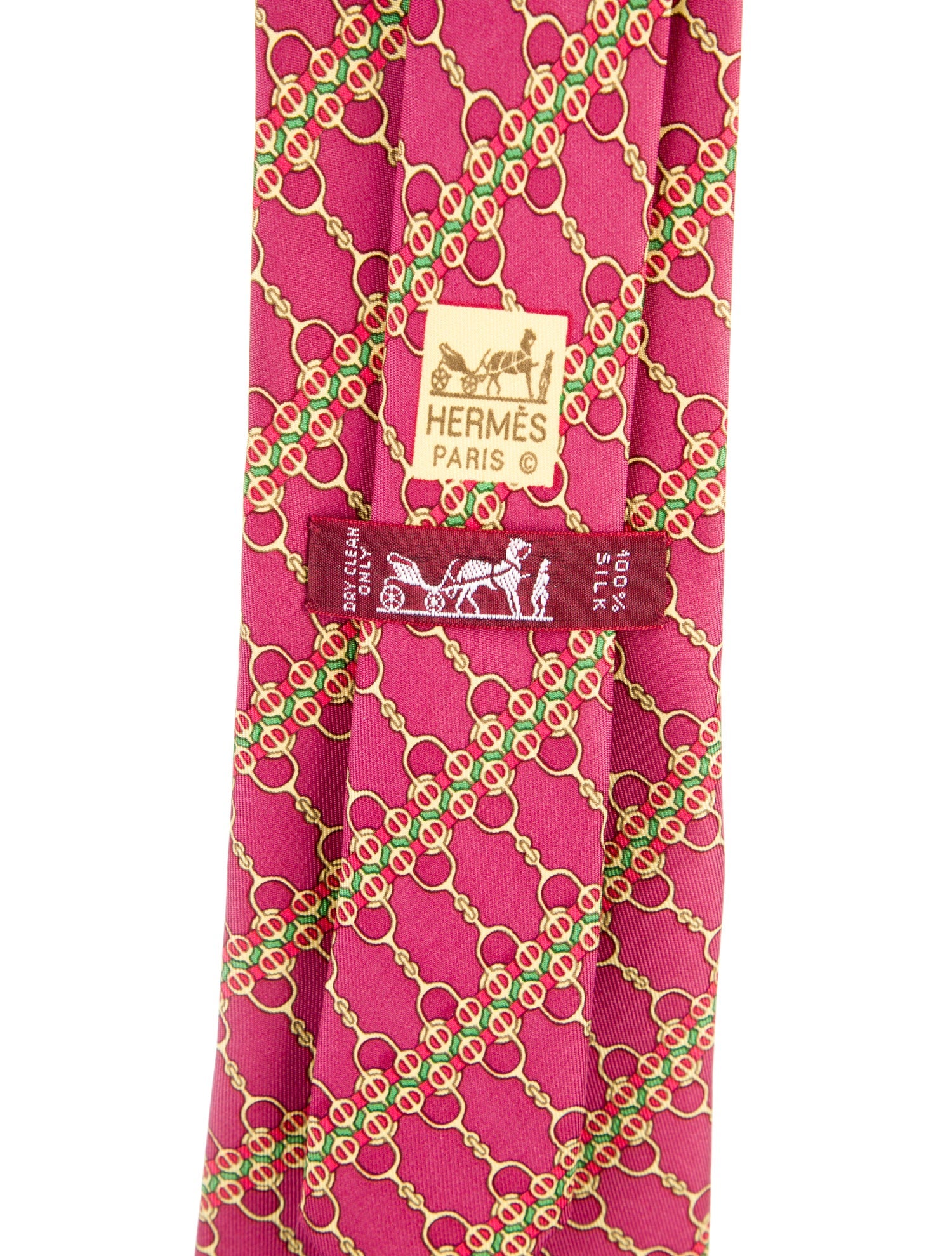 Hermès Interlocking Chain Print Tie