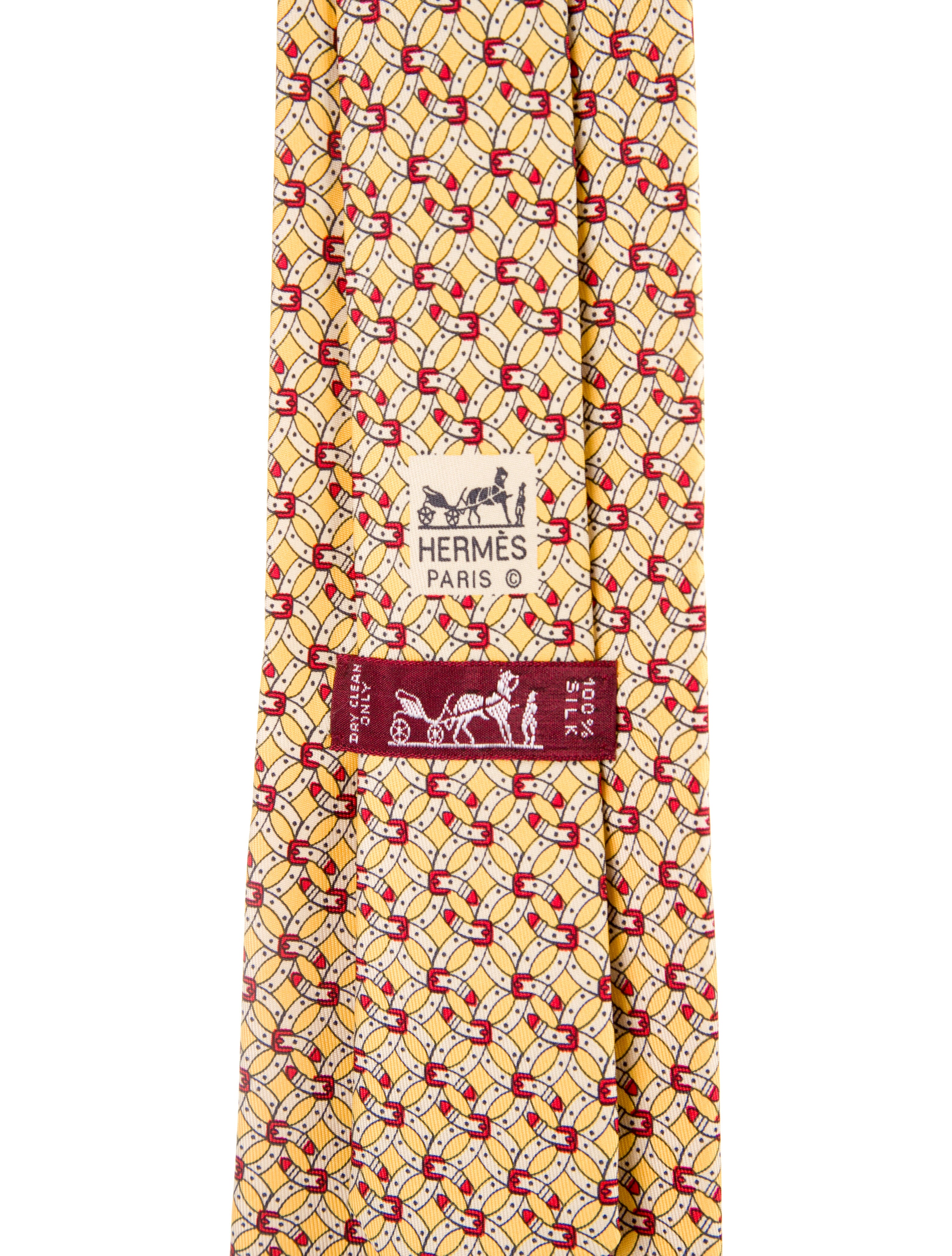 Hermès Belt Lock Pattern Print