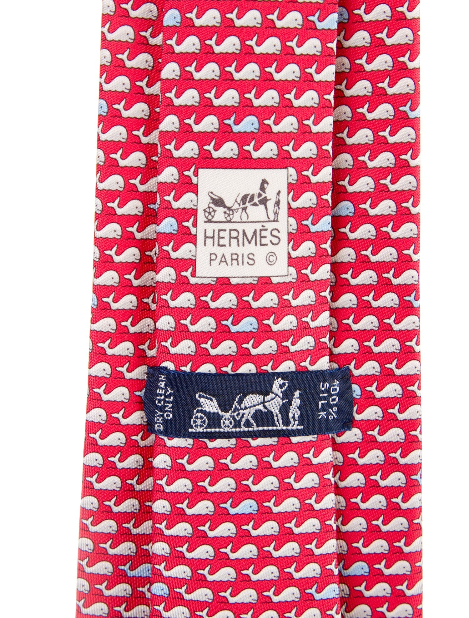 Hermès Whale Pattern Print