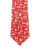 Hermès Tree Pattern Print Tie