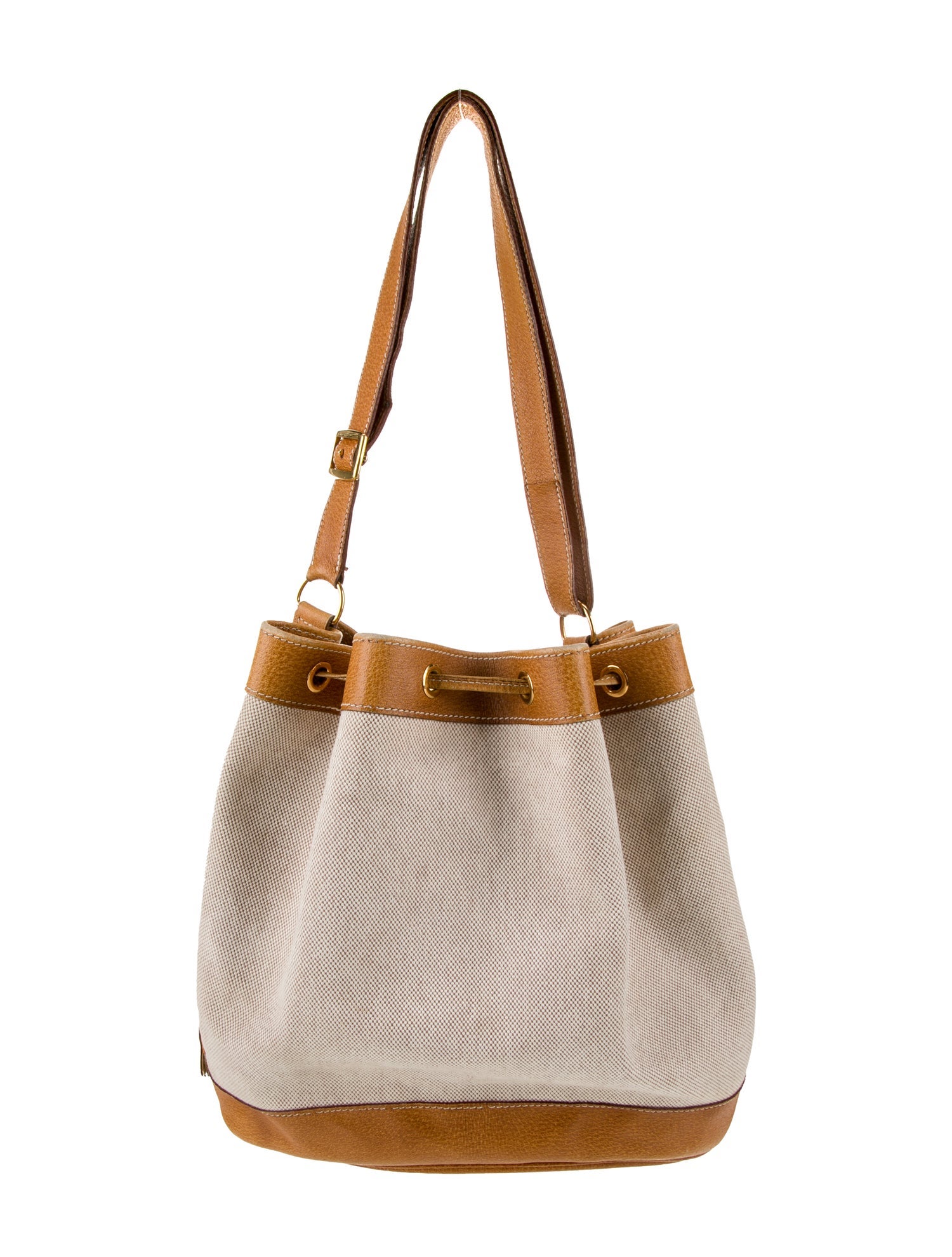 Hermès Toile Market Bucket Bag