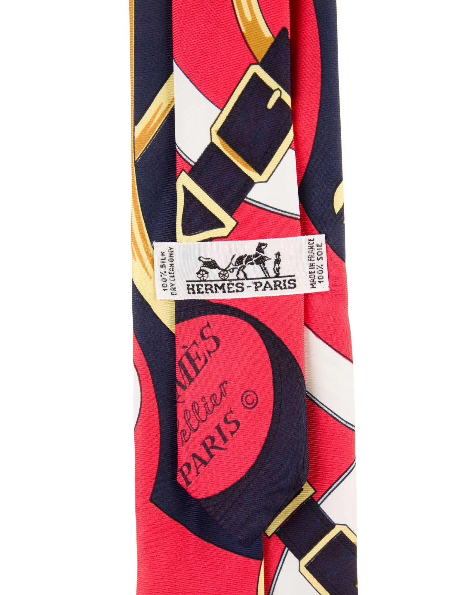 Hermès Chain Design Print Tie