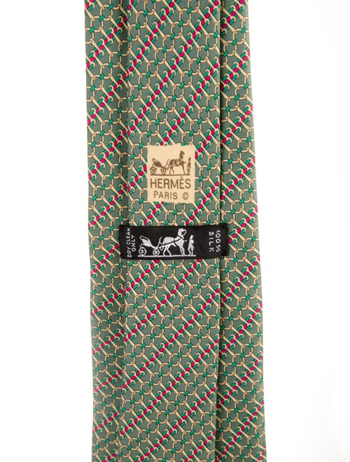 Hermès Interlocking Chain Pattern Print