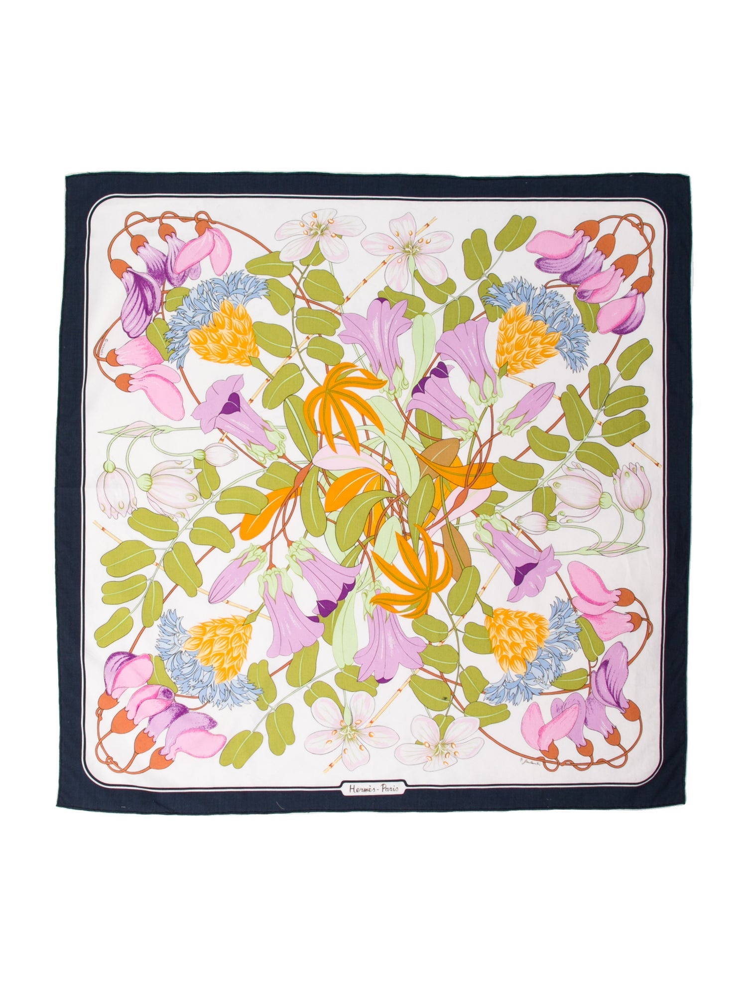 Hermès Flora Graeca Canvas Scarf