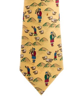 Hermès Silk Patterned Tie