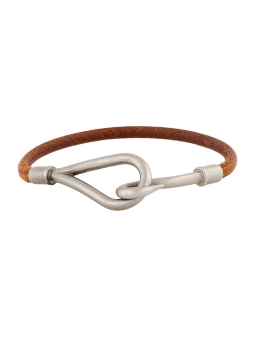 Hermès Leather Jumbo Hook Wrap Bracelet
