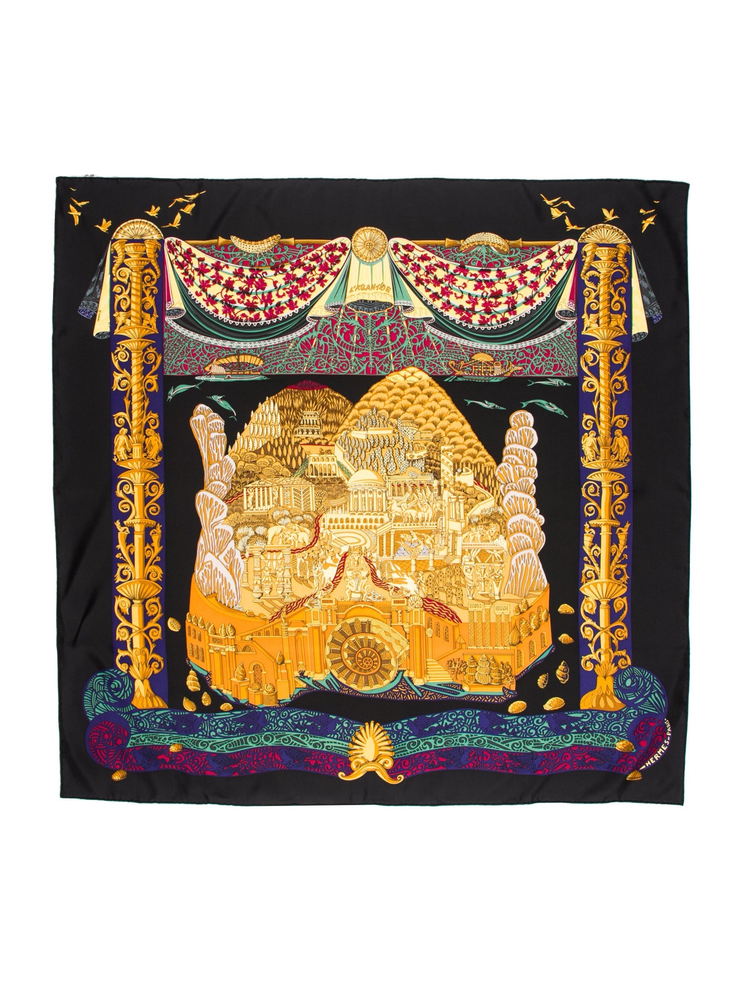 Hermès L'Atlantide Silk Scarf