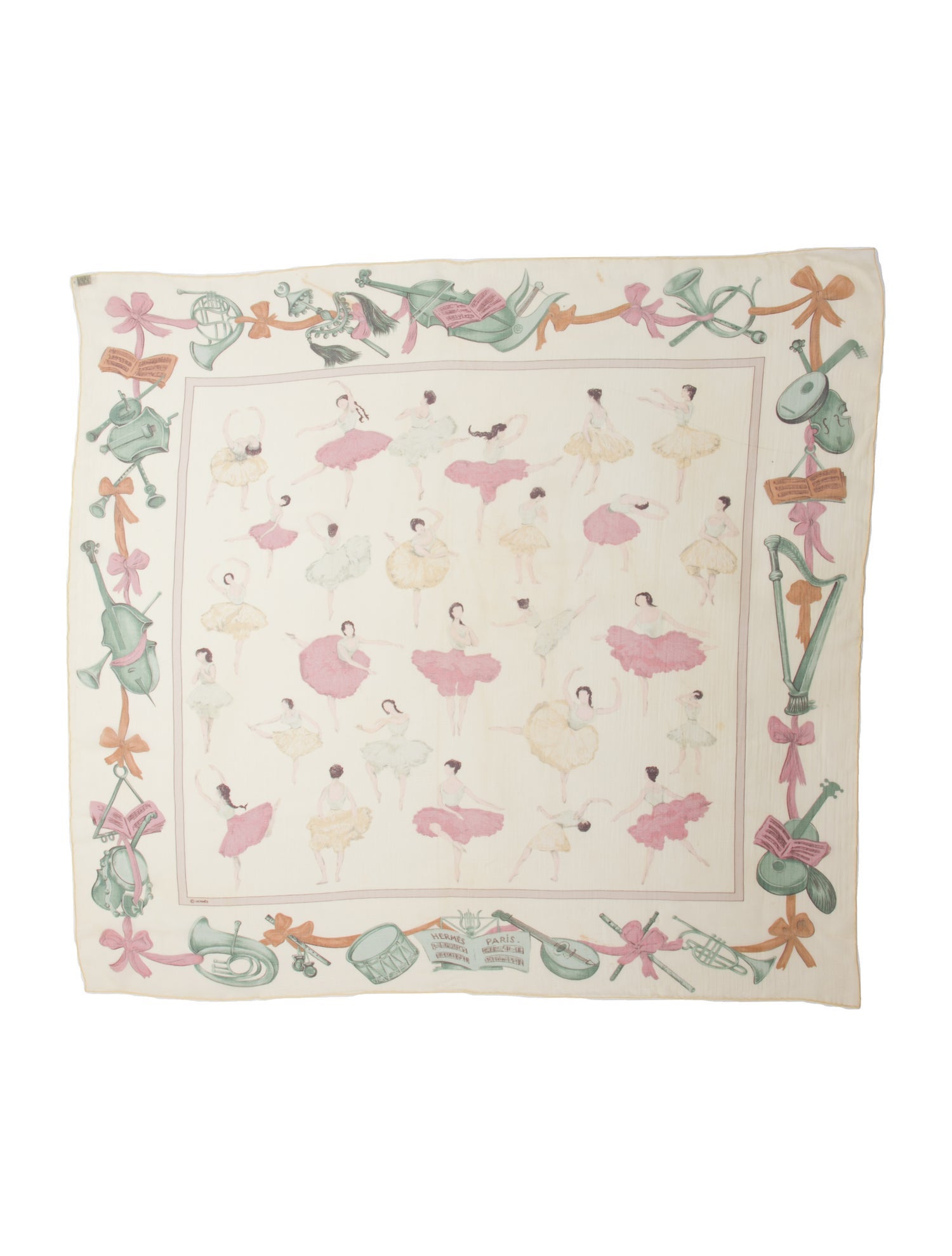 Hermès La Danse Mousseline Silk Scarf