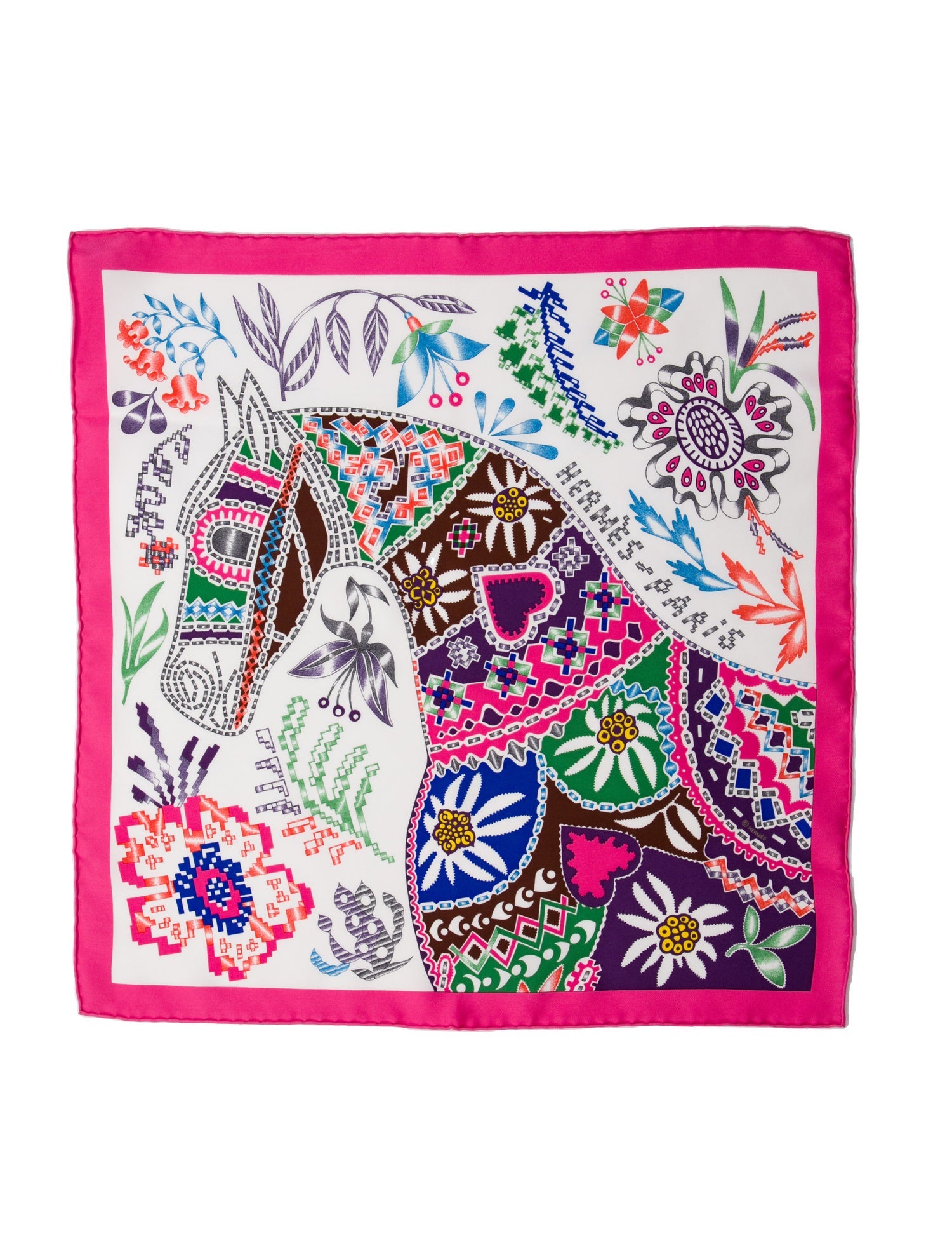 Hermès En Attendant Ulysse Silk Scarf