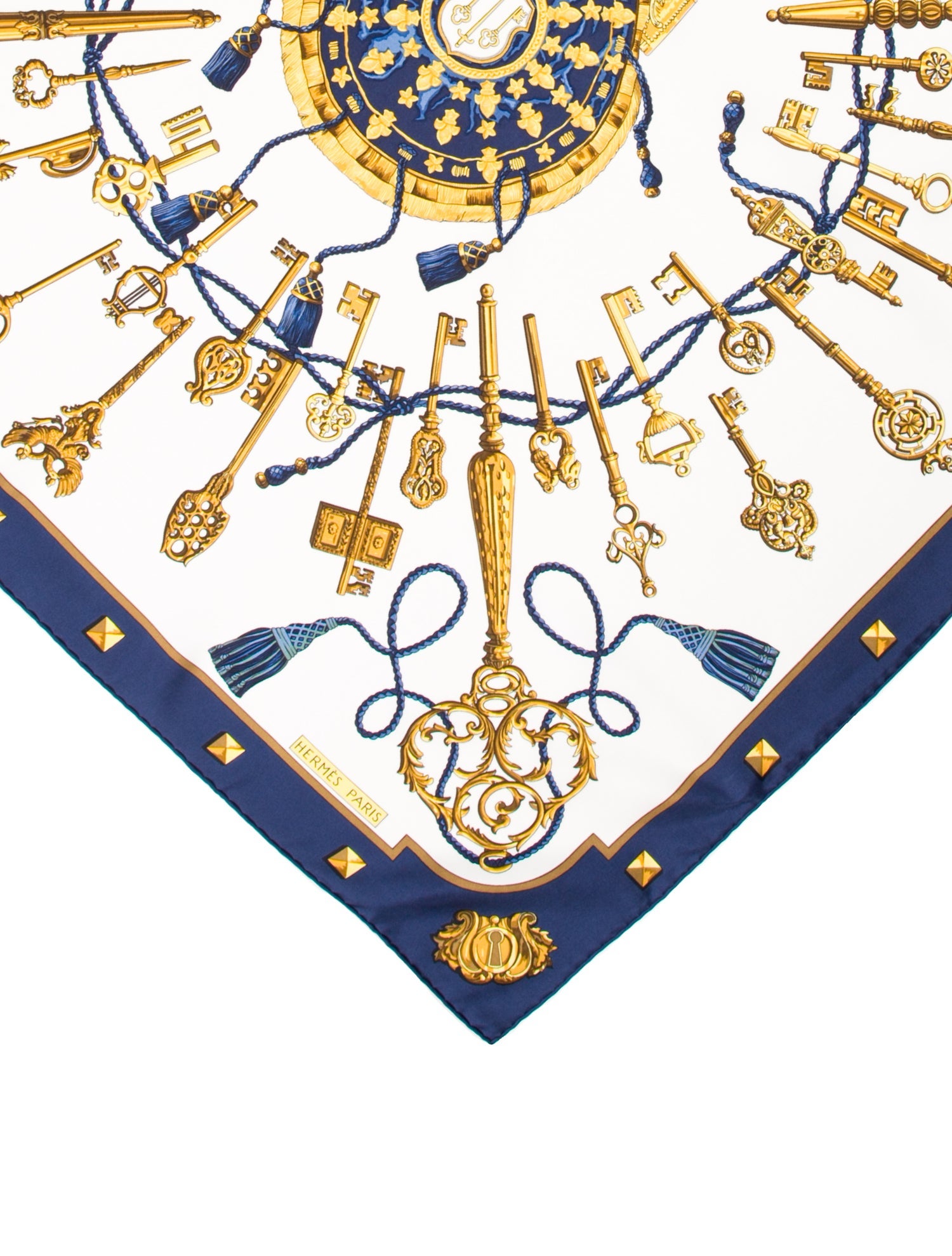 Hermès Les Clés Silk Scarf
