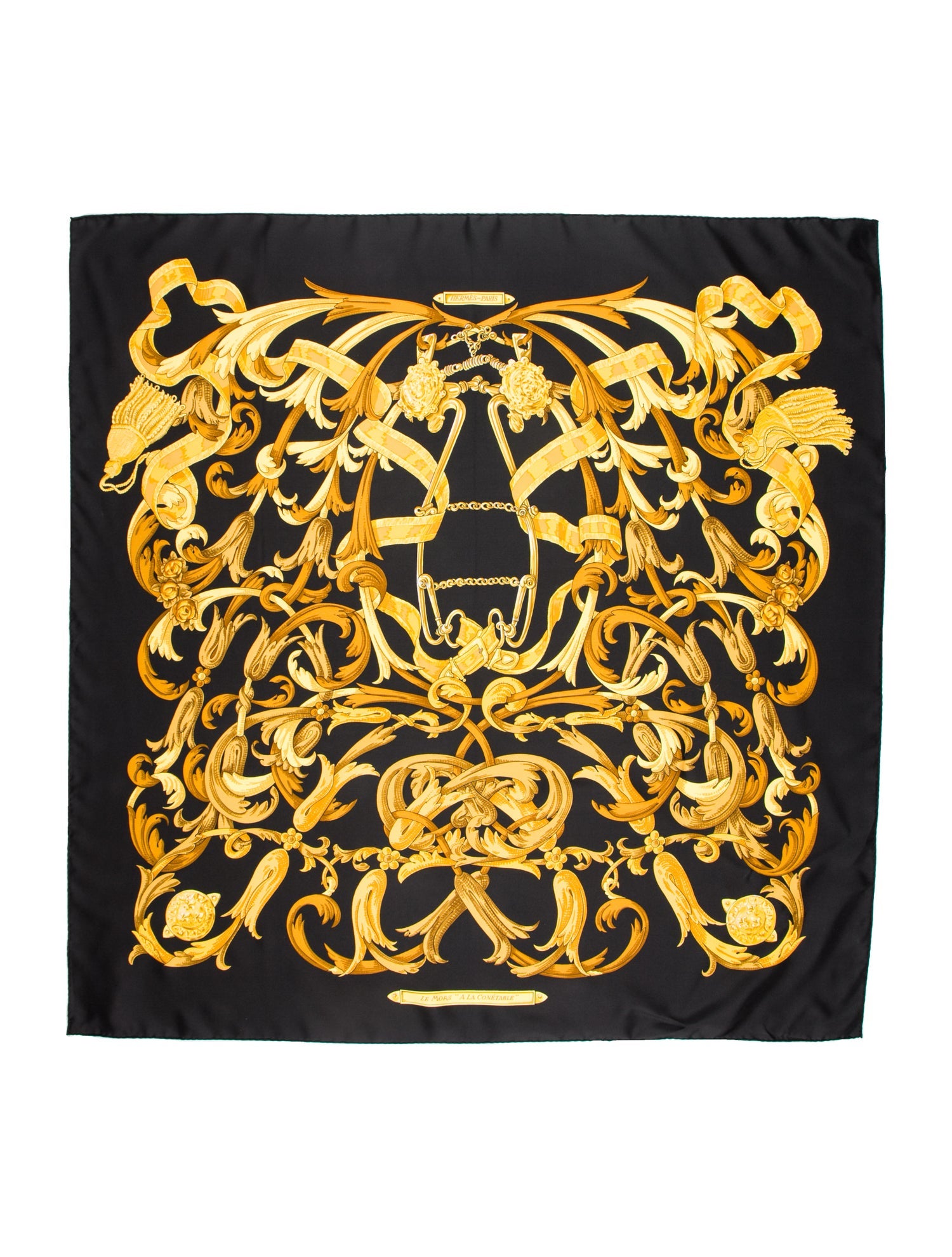 Hermès Le Mors A La Conétable Silk Scarf