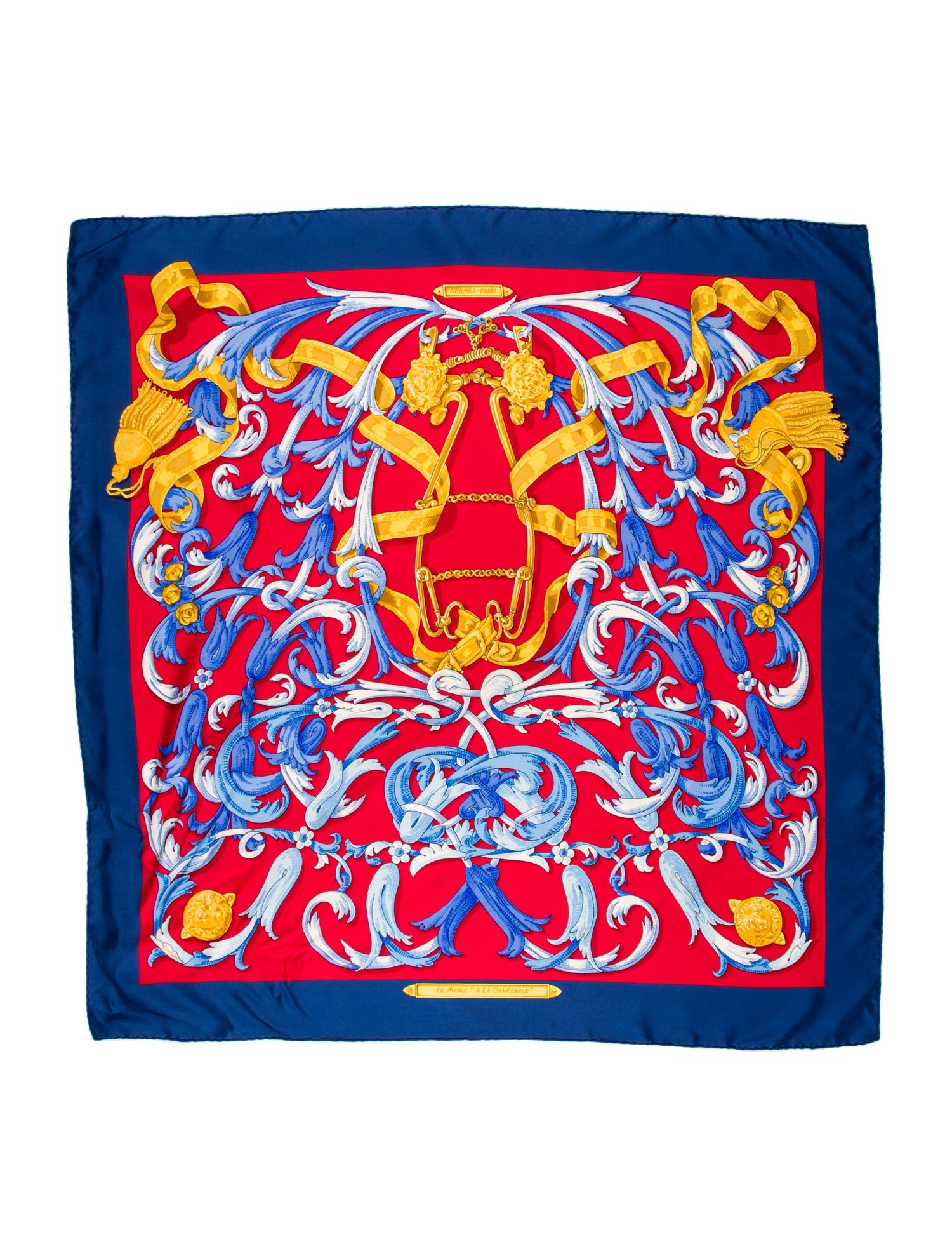Hermès Le Mors A La Conétable Silk Scarf