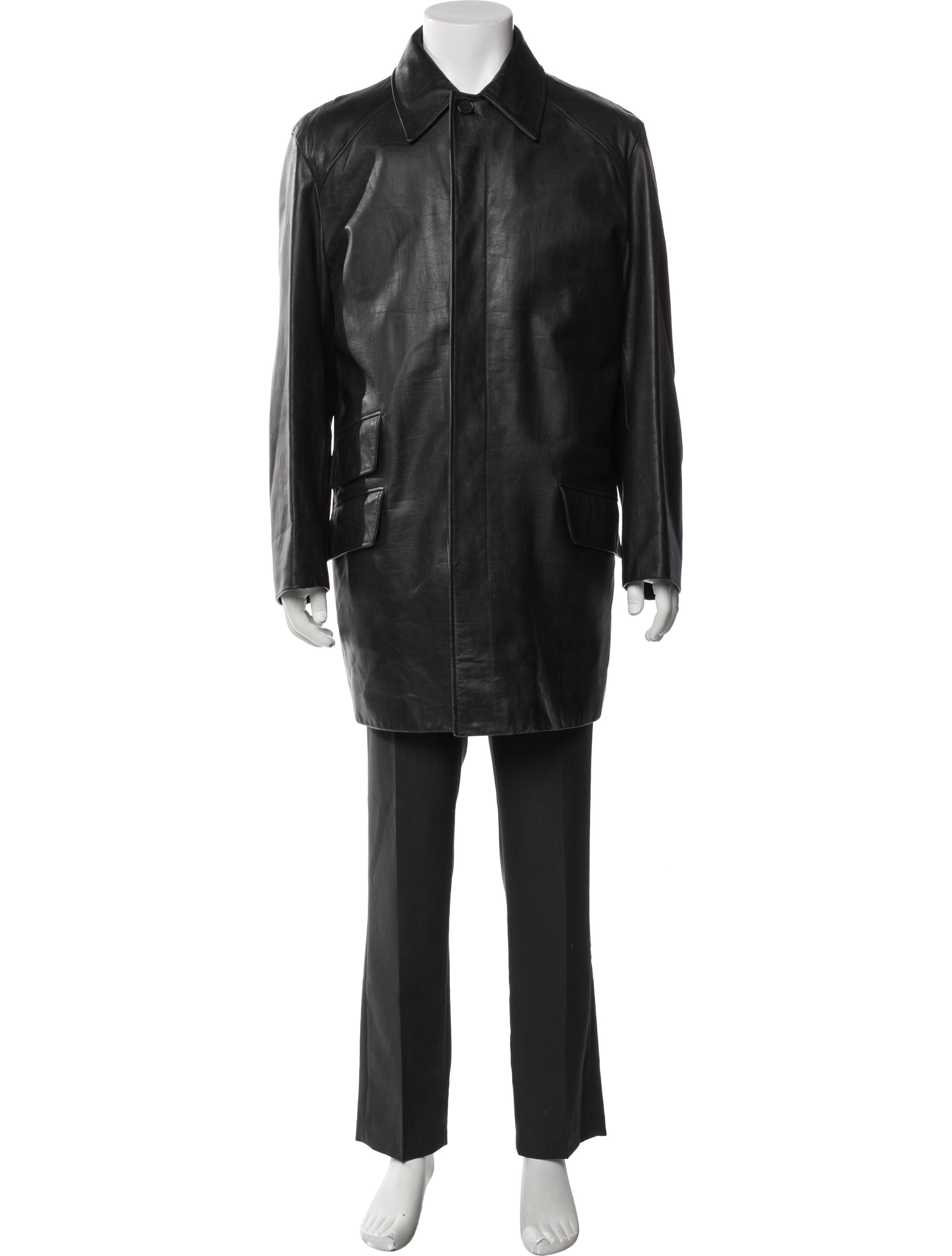 Hermès Leather Overcoat