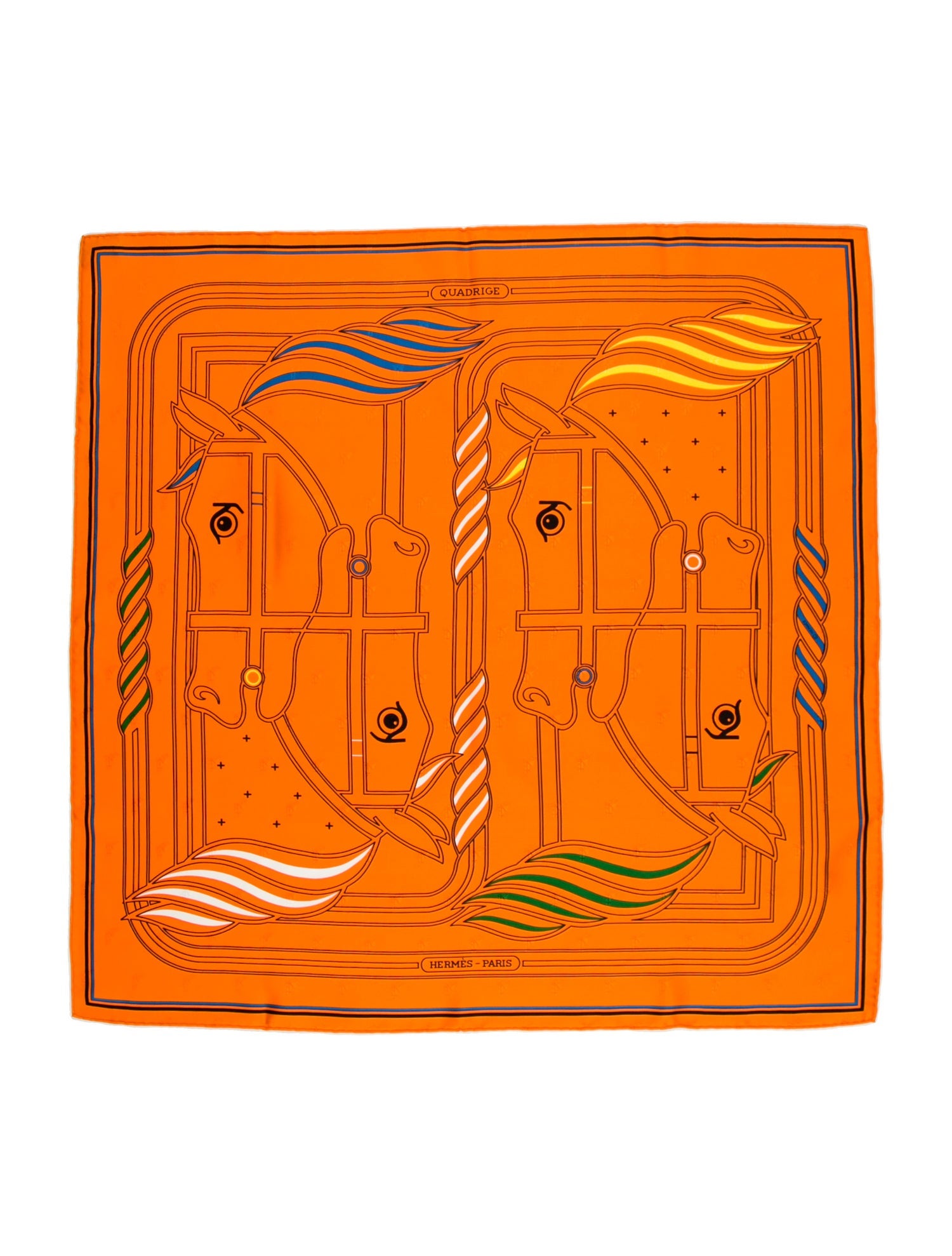 Hermès Quadrige Jacquard Silk Scarf