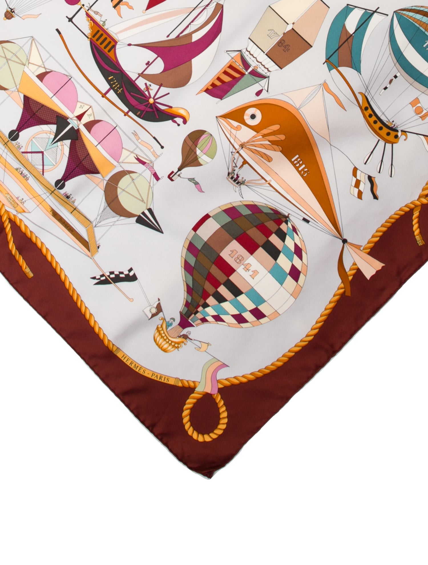 Hermès Les Folies du Ciel Silk Scarf