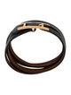 Hermès Leather Behapi Double Tour Bracelet
