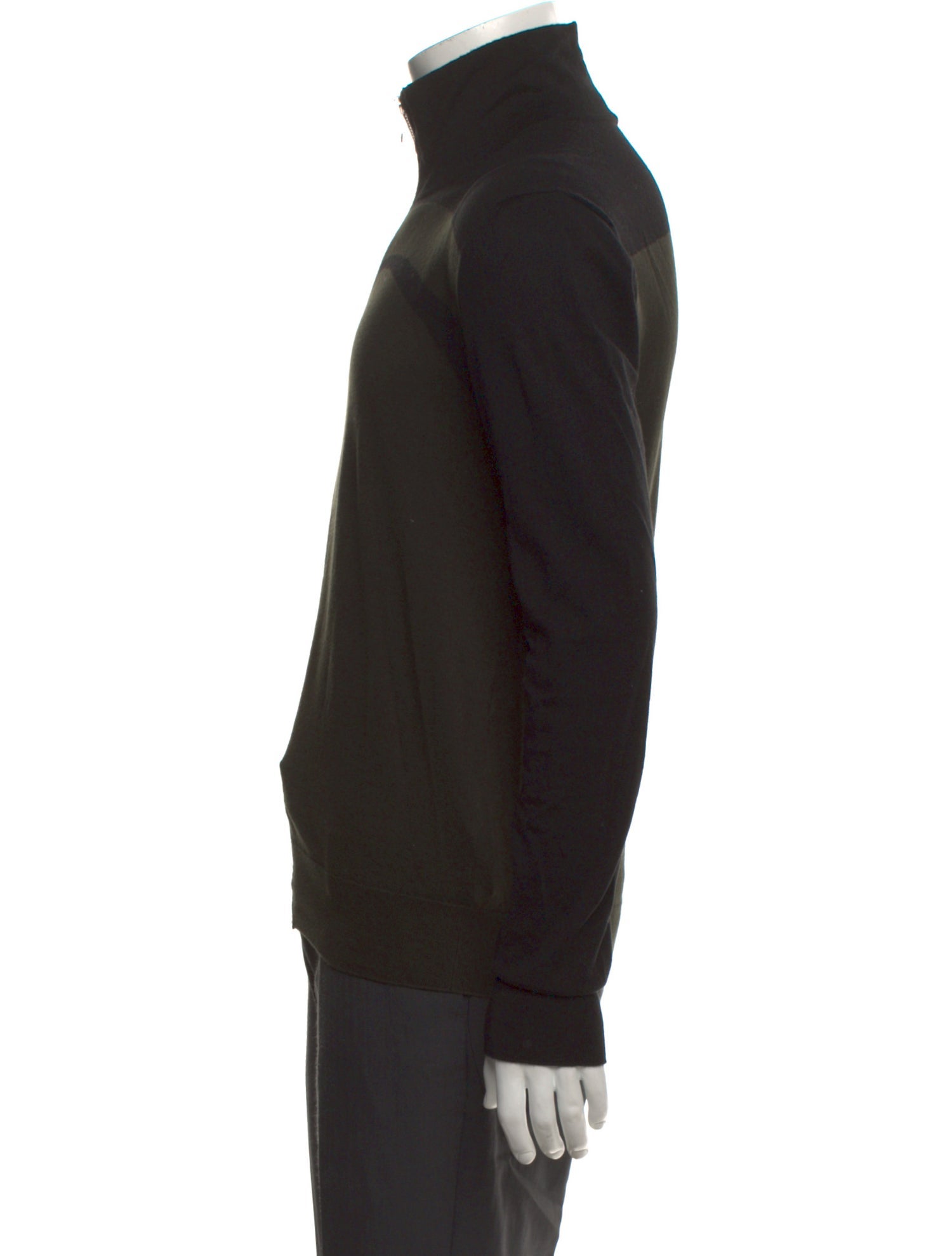 Hermès Mock Neck Long Sleeve Cardigan