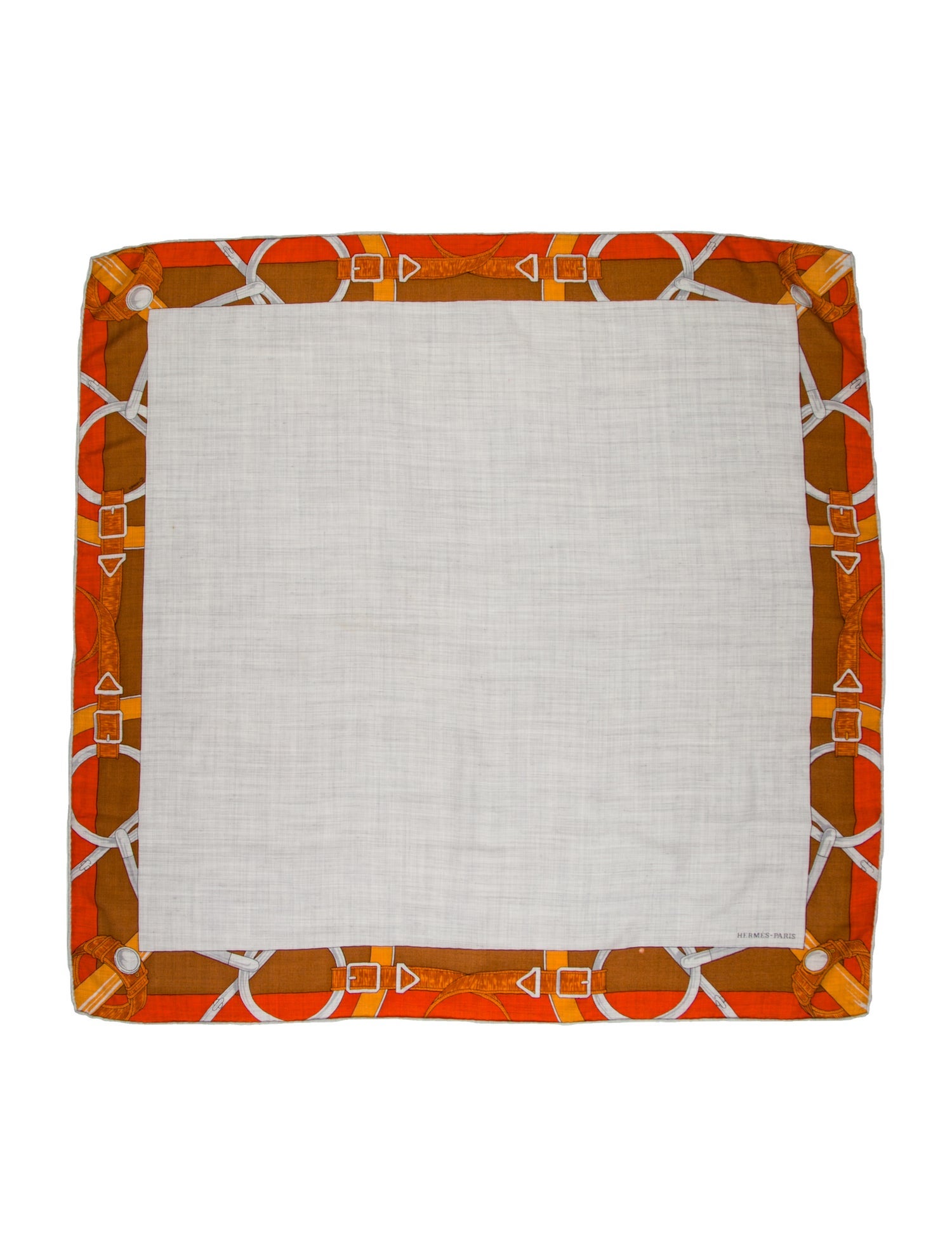 Hermès Encadre Eperon D'Or Cashmere Scarf