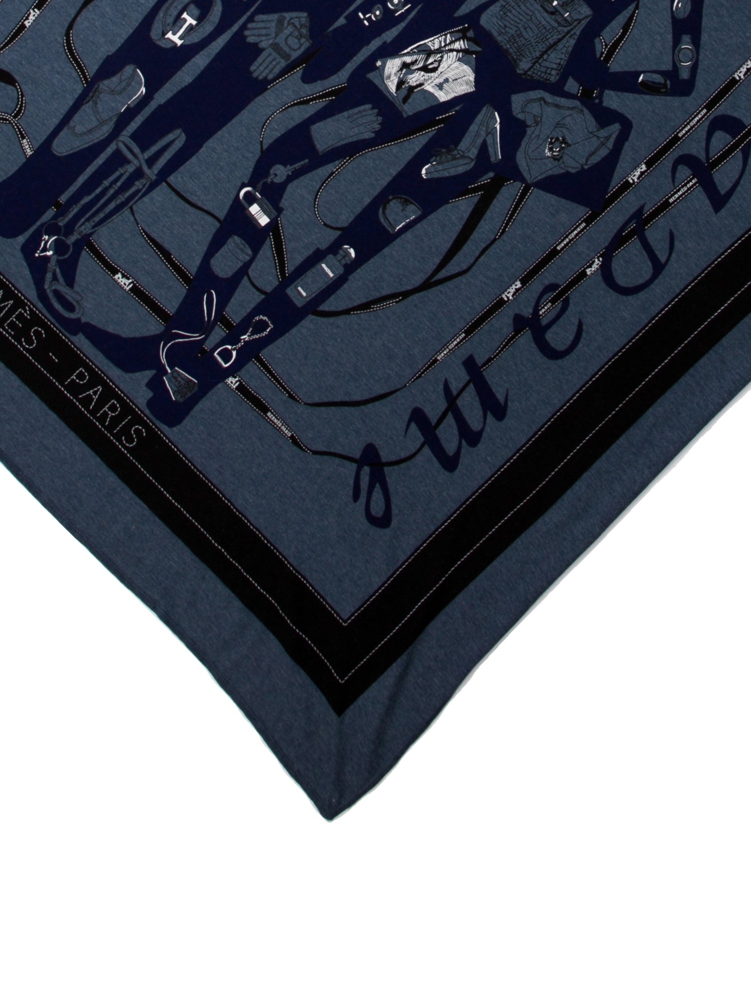 Hermès Monsieur Madame Jersey Silk Scarf
