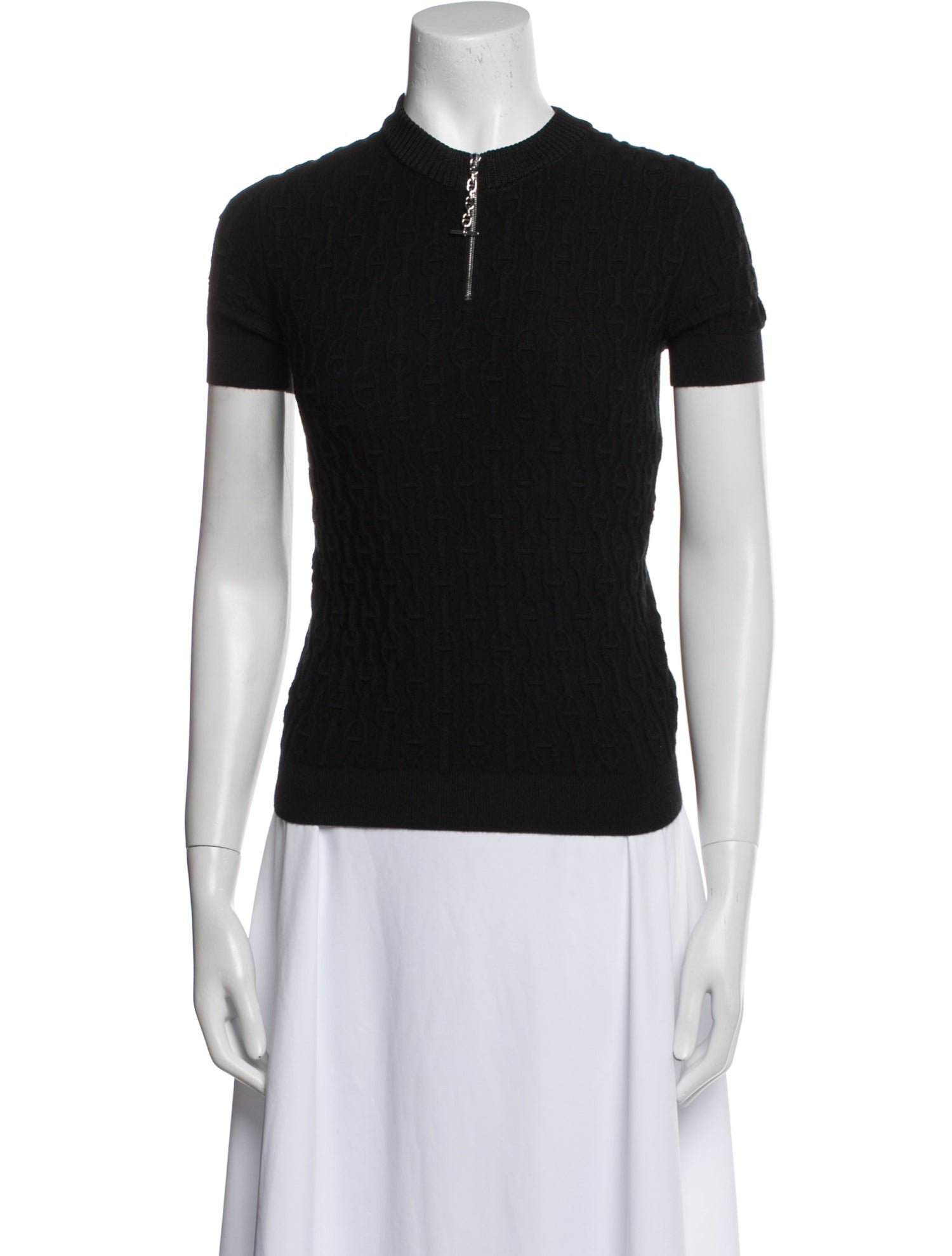 Hermès Silk Crew Neck Polo