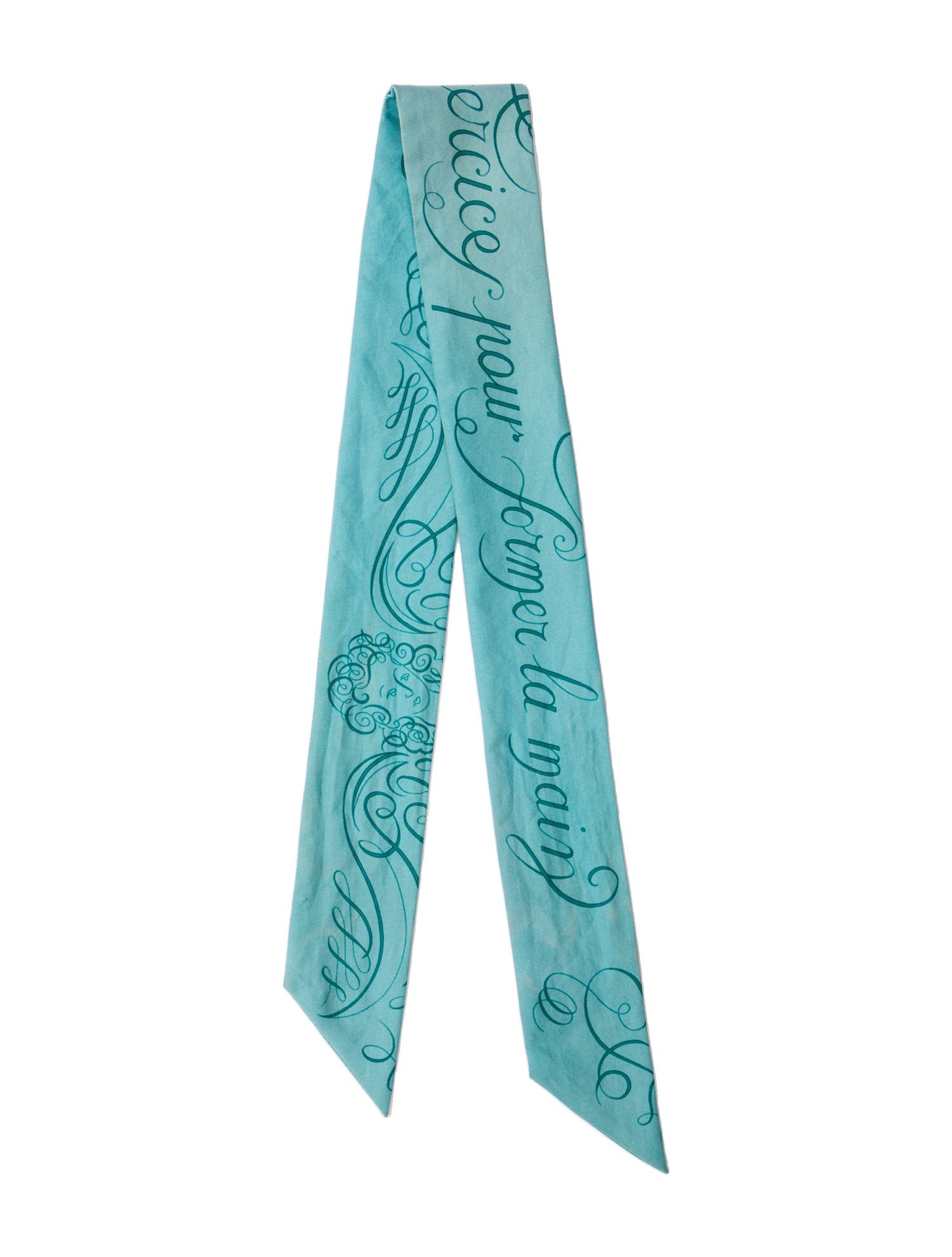 Hermès Exercices pour Former la Main Silk Twilly Scarf