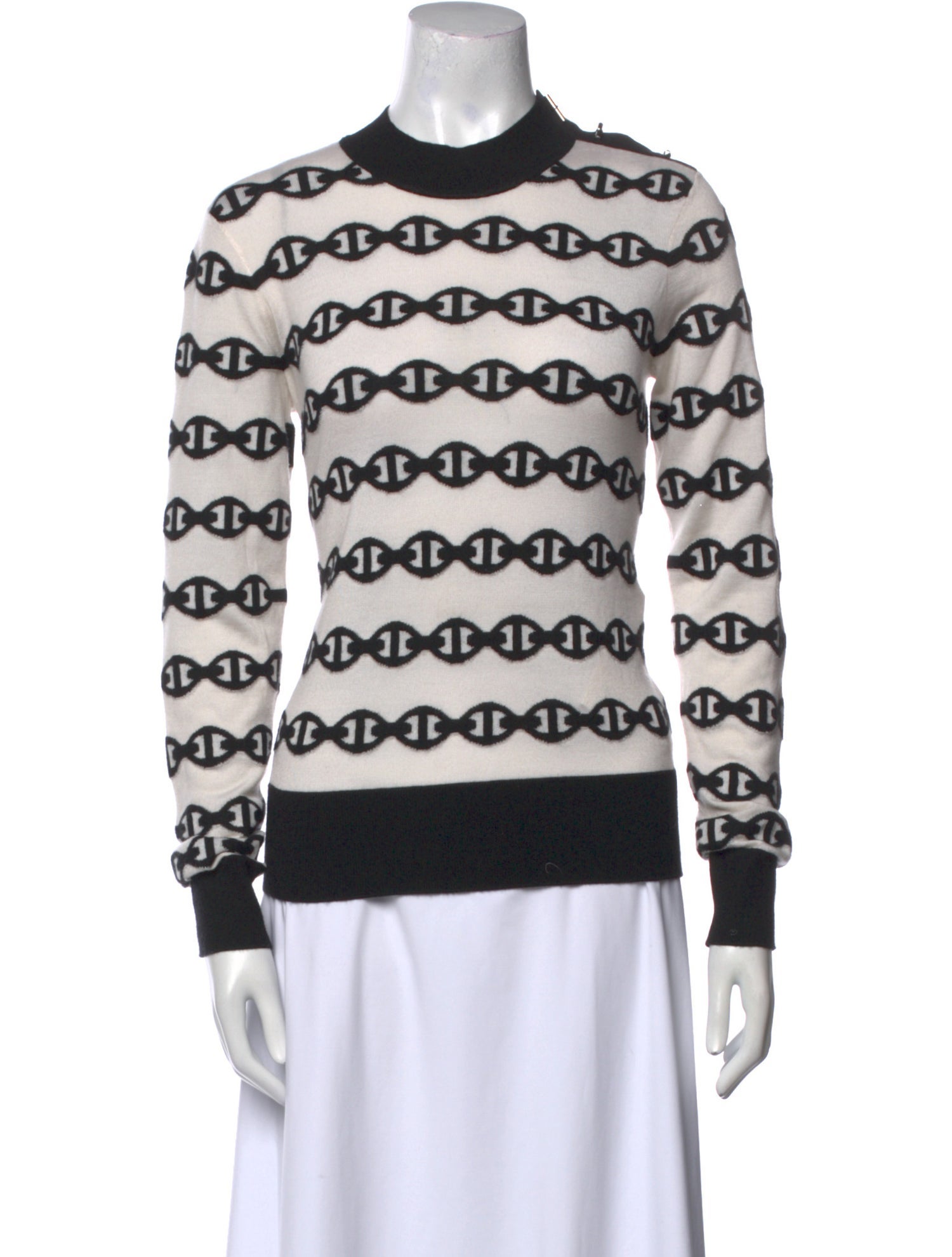 Hermès Silk Striped Sweater