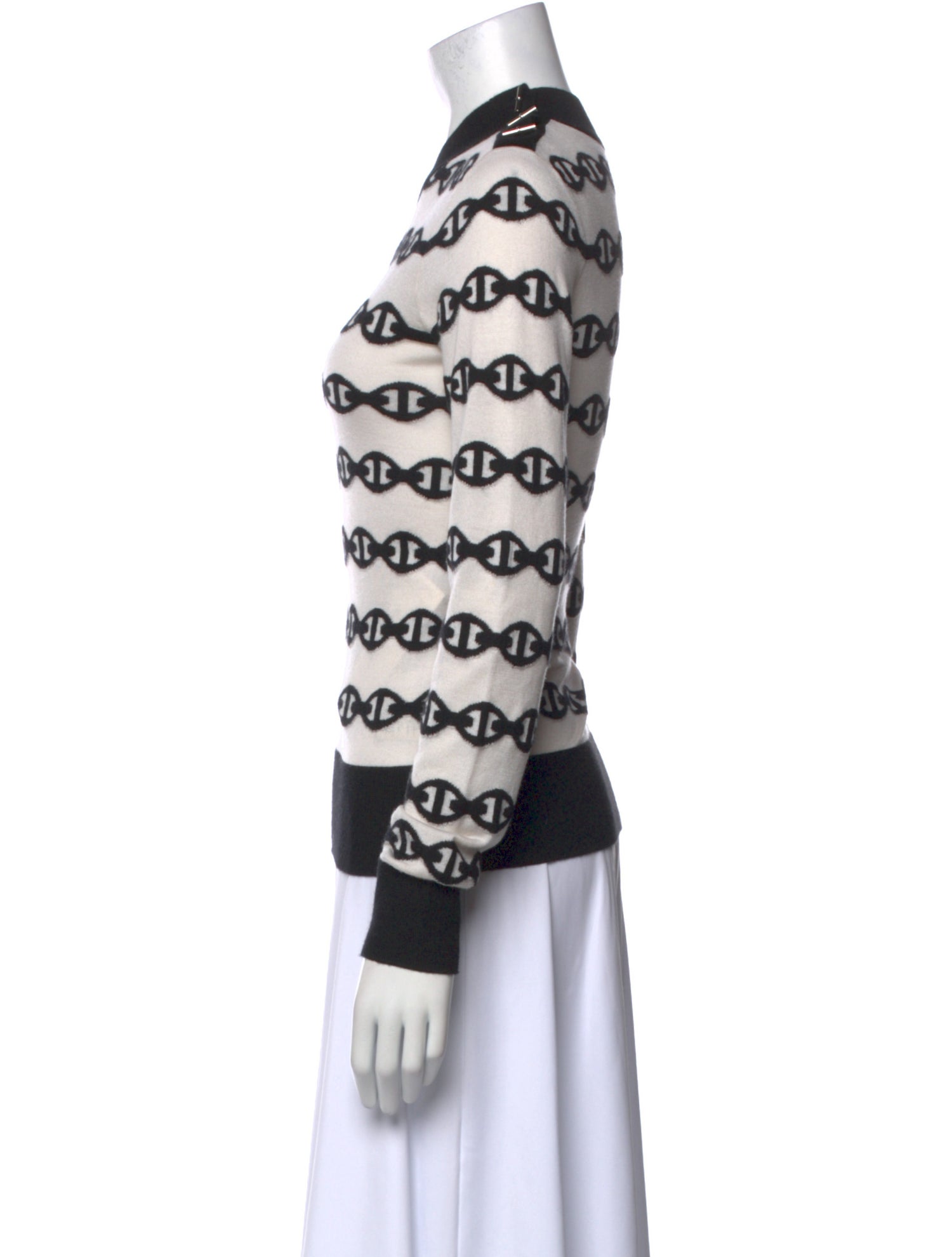 Hermès Silk Striped Sweater