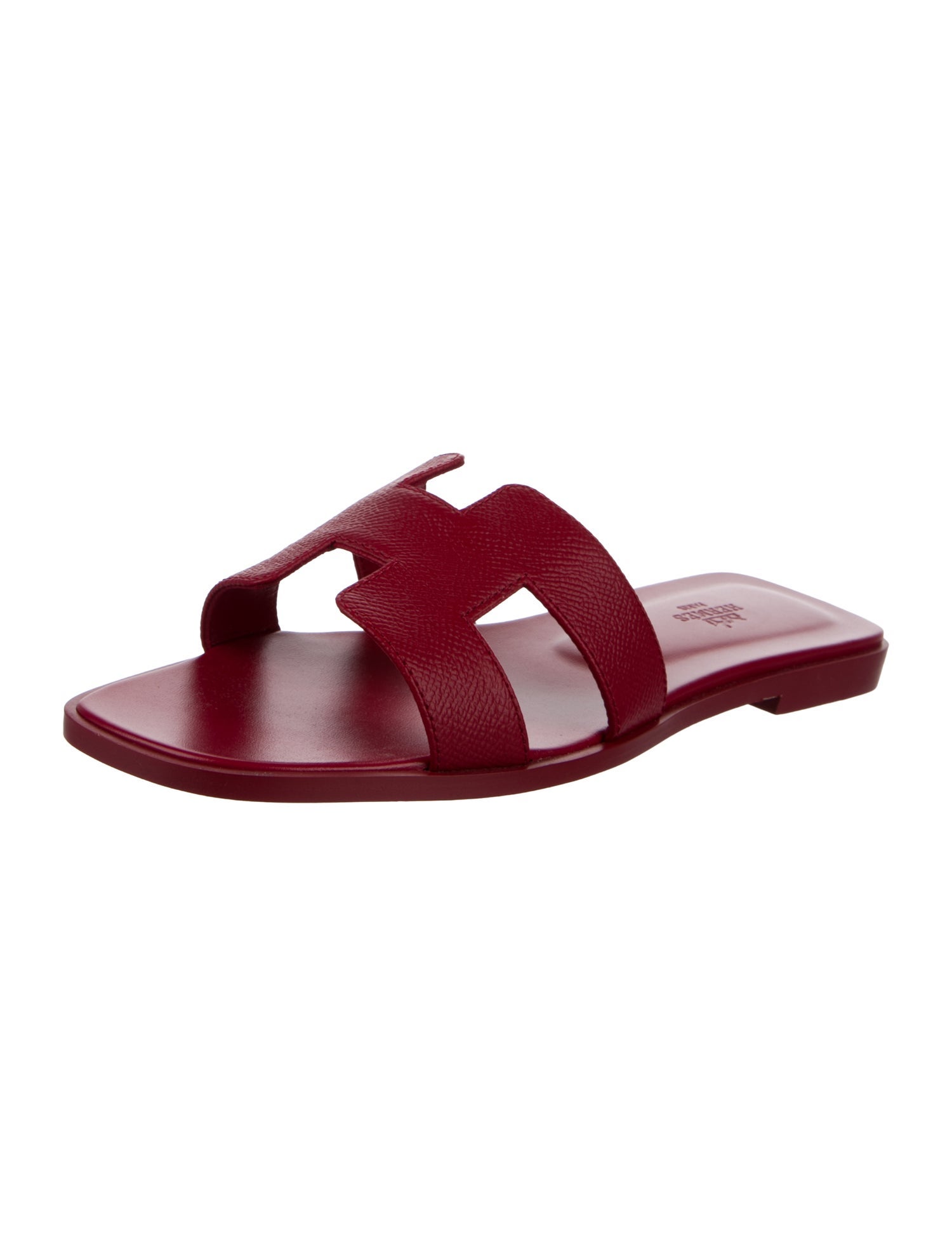 Hermès Oran Leather Slides