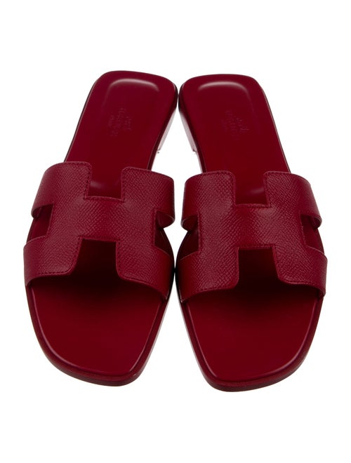 Hermès Oran Leather Slides
