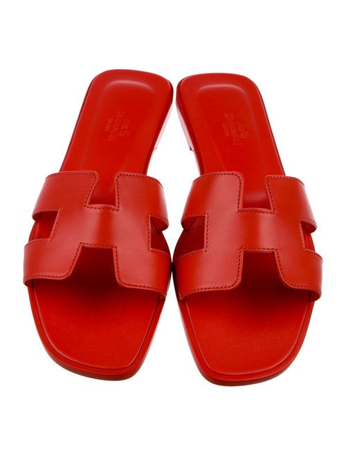 Hermès Oran Leather Slides